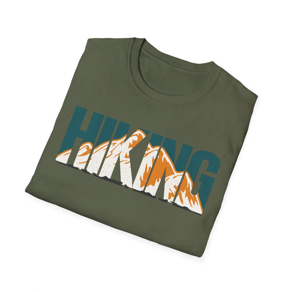 Mountain Hiking Unisex Softstyle T-Shirt | Gildan Light Weight Tee