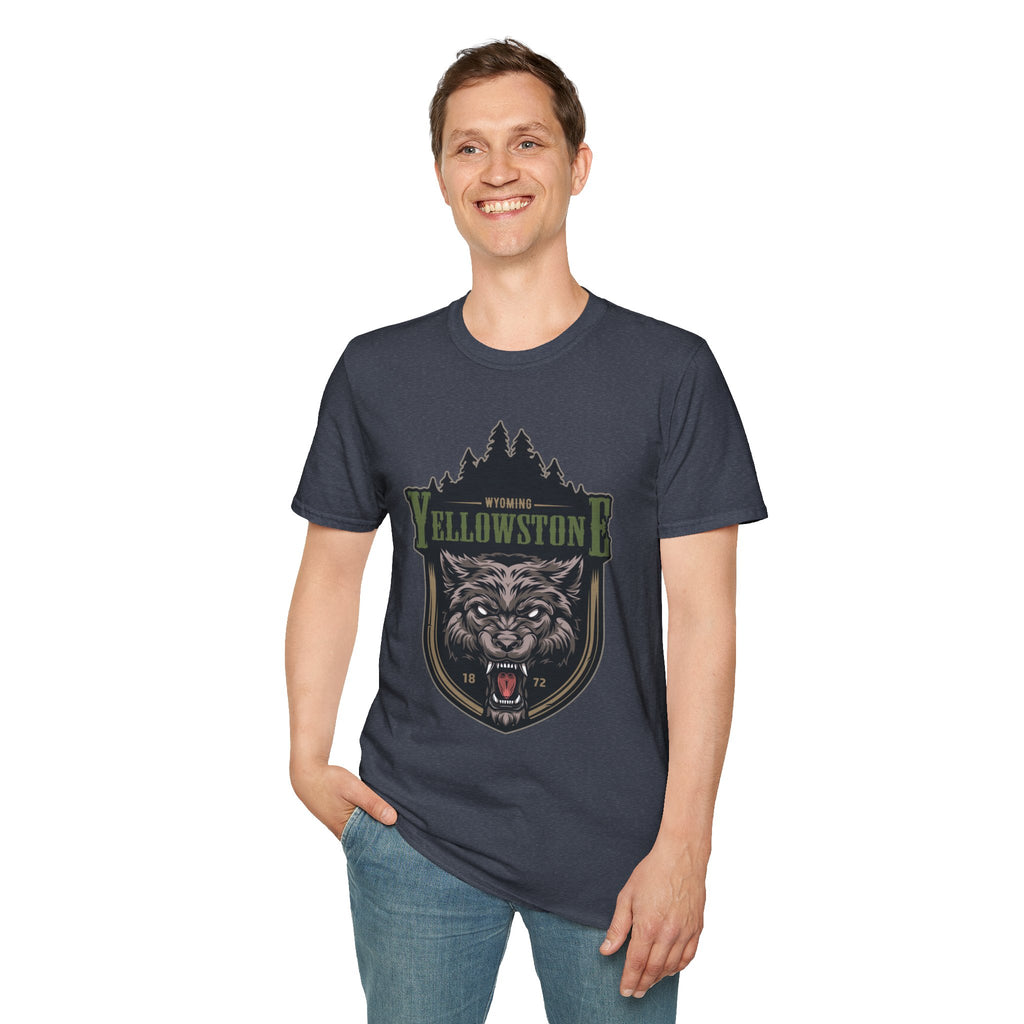 Yellowstone Wolf Adventure T-Shirt - Gildan Classic Unisex Tee