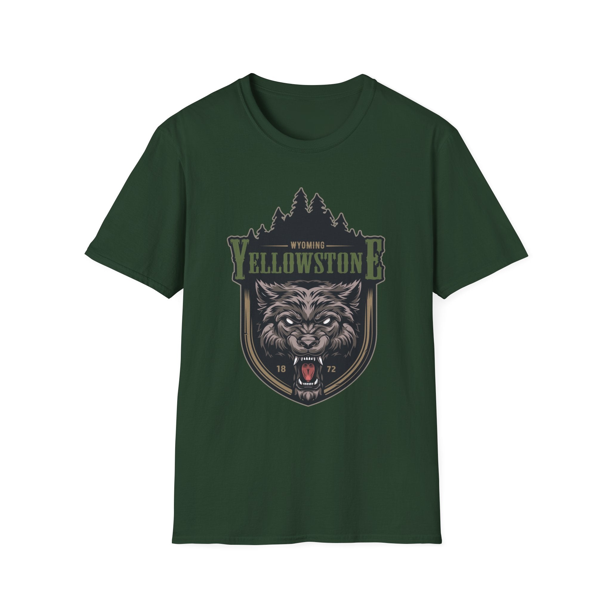 Yellowstone Wolf Adventure T-Shirt - Gildan Classic Unisex Tee