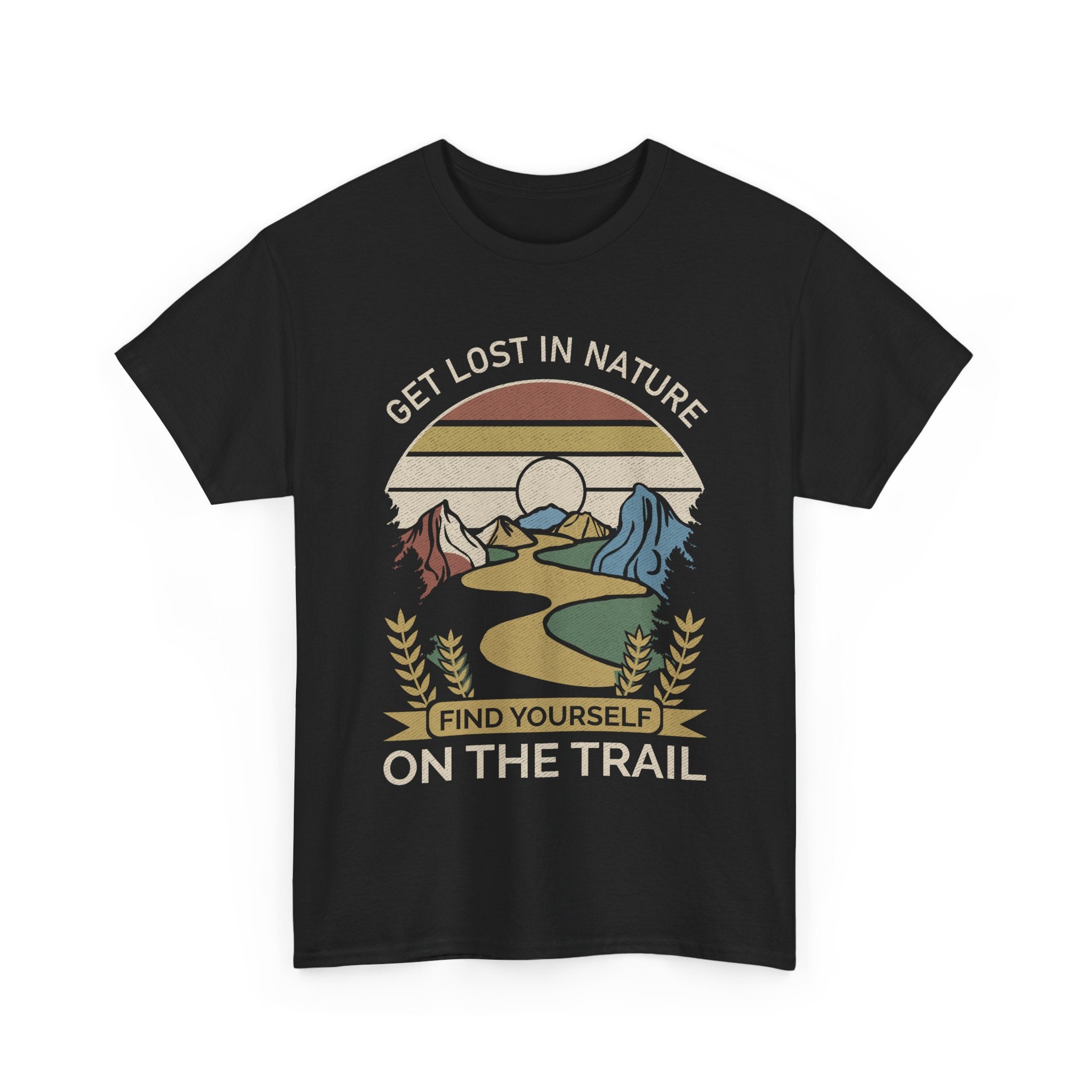 Adventure Seeker Tee | Get Lost in Nature Find Yourself On the Trail - Gildan Unisex Heavy Weight Tee