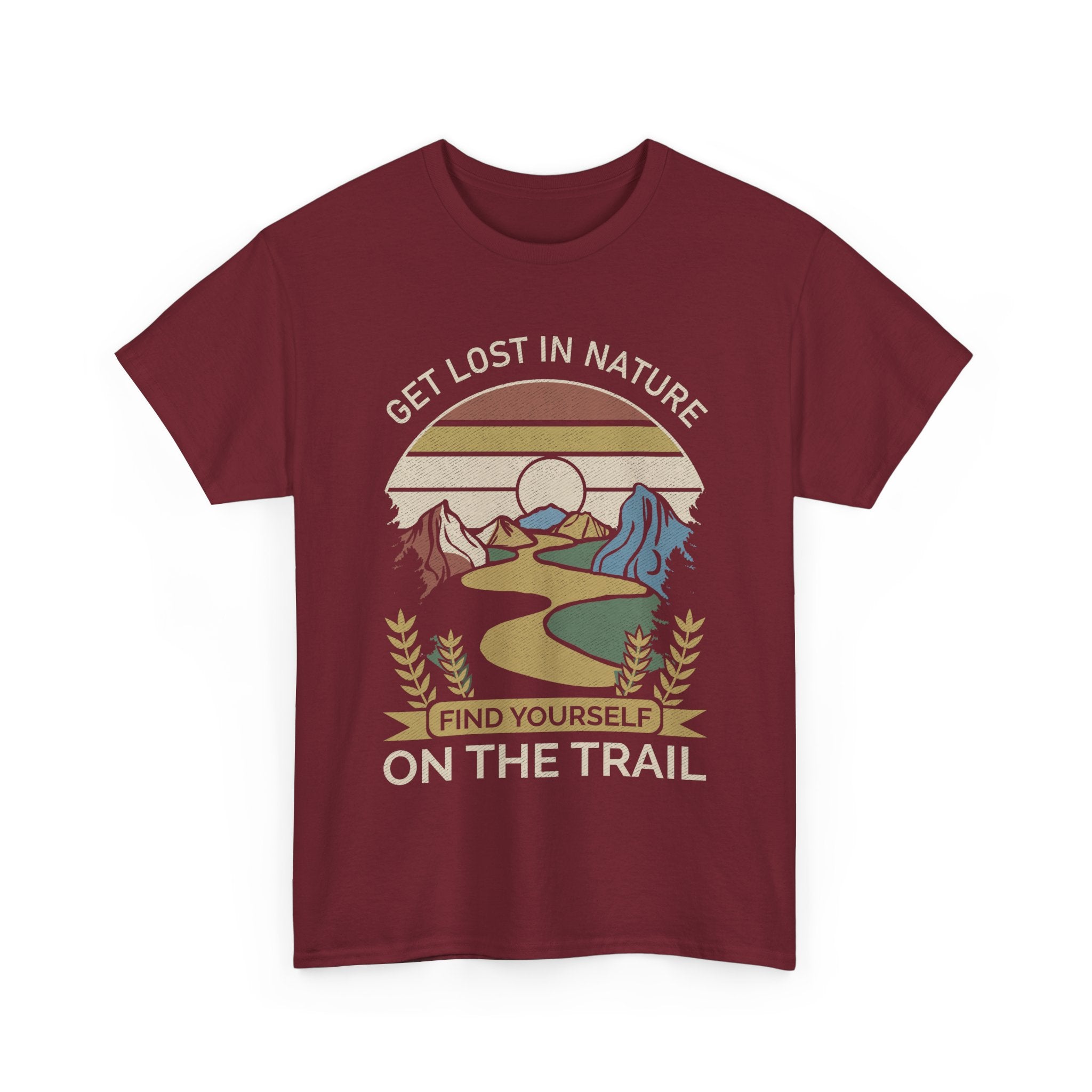 Adventure Seeker Tee | Get Lost in Nature Find Yourself On the Trail - Gildan Unisex Heavy Weight Tee