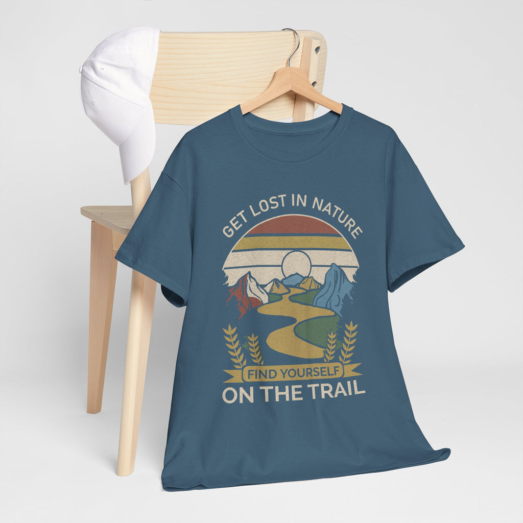 Adventure Seeker Tee | Get Lost in Nature Find Yourself On the Trail - Gildan Unisex Heavy Weight Tee