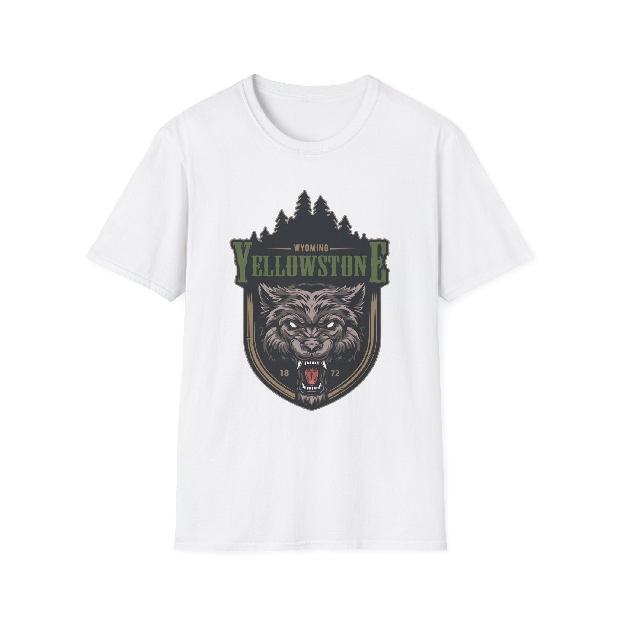 Yellowstone Wolf Adventure T-Shirt - Gildan Classic Unisex Tee