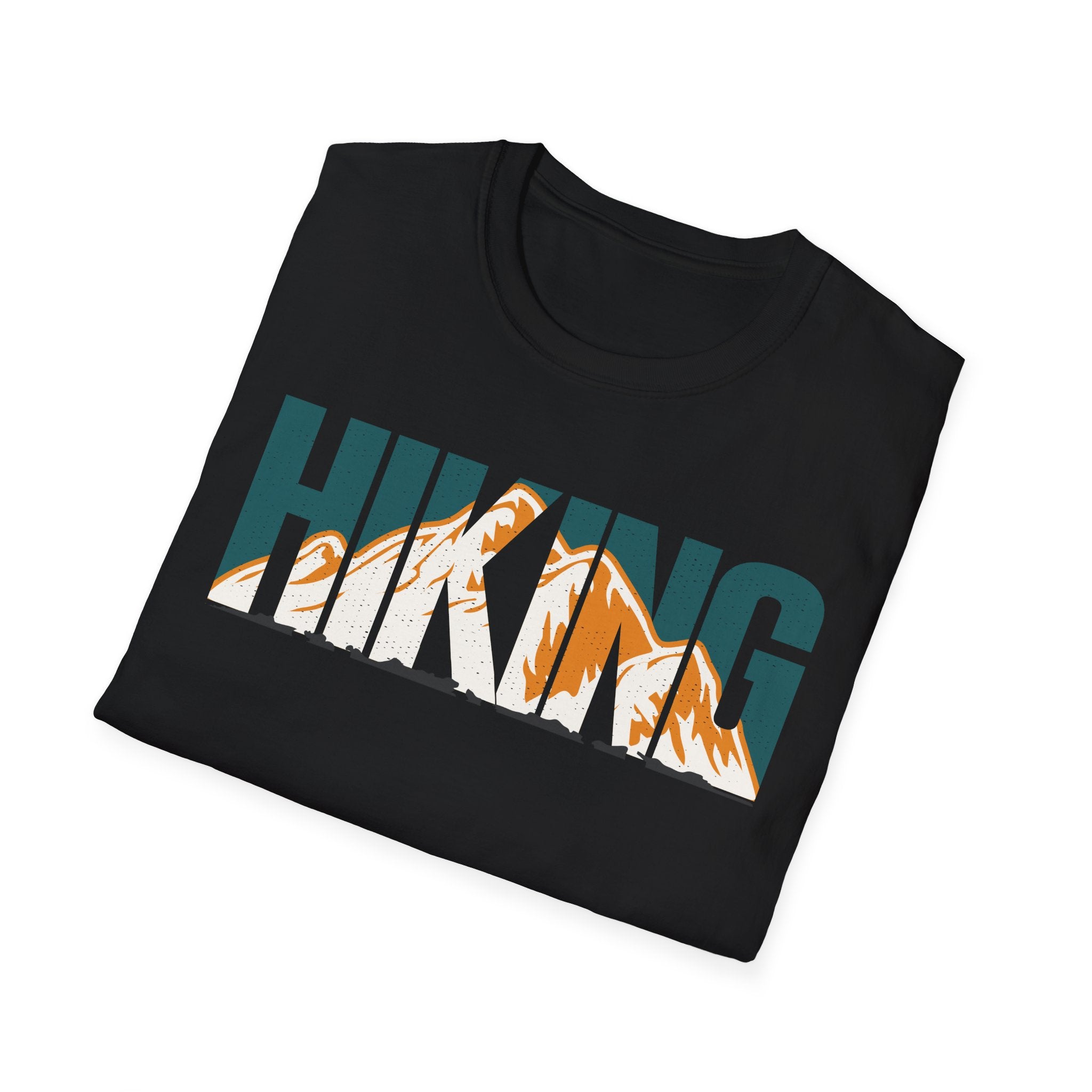 Mountain Hiking Unisex Softstyle T-Shirt | Gildan Light Weight Tee