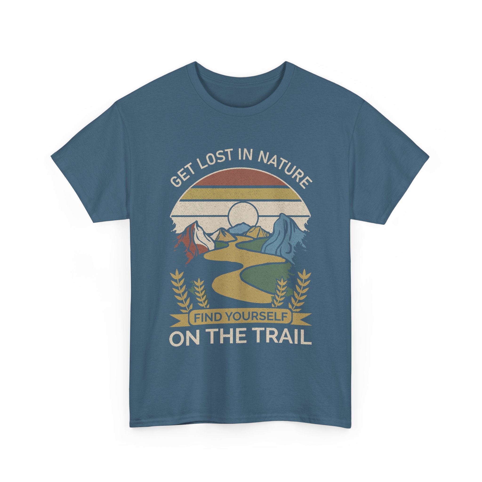 Adventure Seeker Tee | Get Lost in Nature Find Yourself On the Trail - Gildan Unisex Heavy Weight Tee