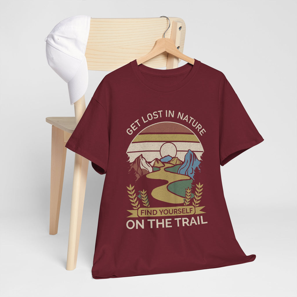 Adventure Seeker Tee | Get Lost in Nature Find Yourself On the Trail - Gildan Unisex Heavy Weight Tee