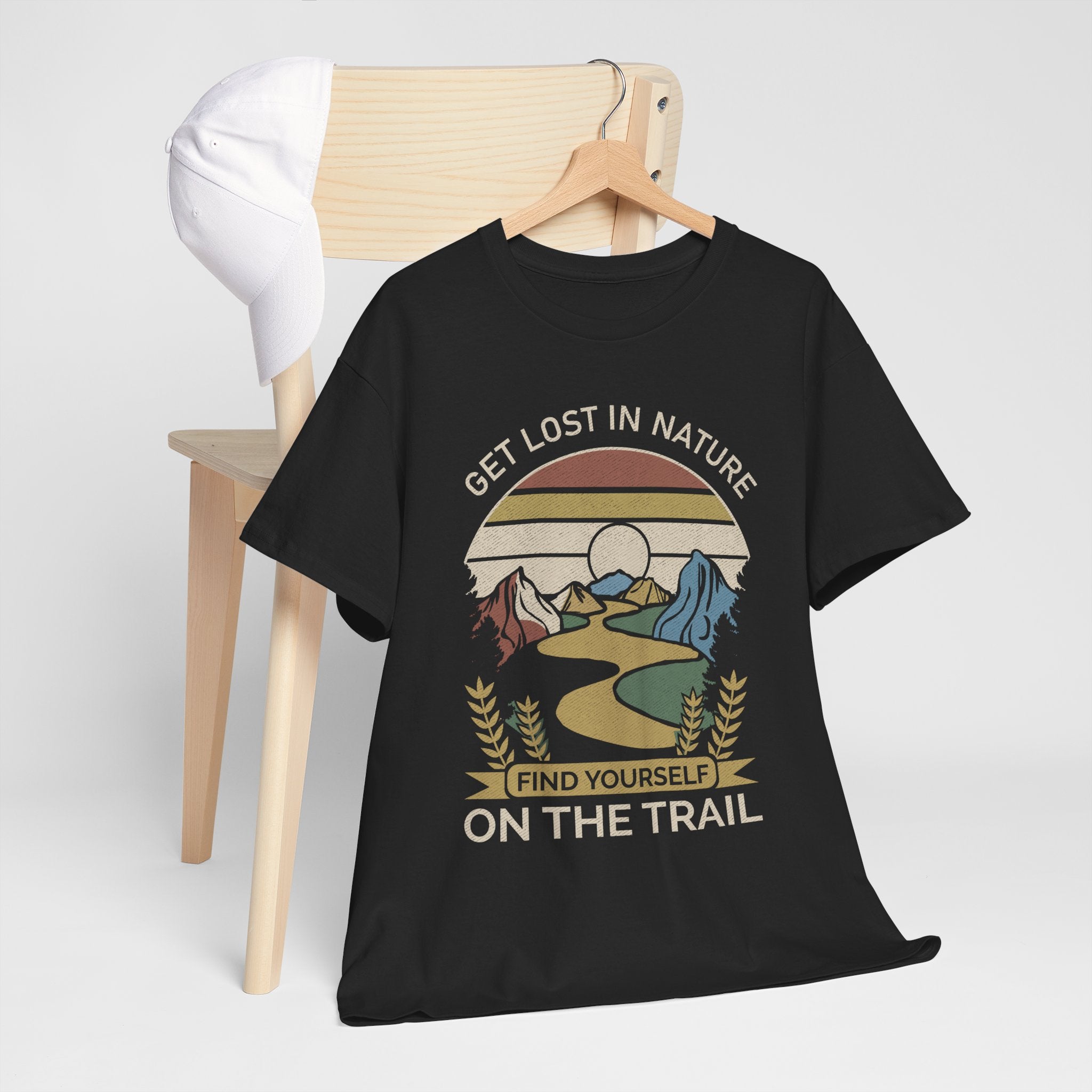 Adventure Seeker Tee | Get Lost in Nature Find Yourself On the Trail - Gildan Unisex Heavy Weight Tee