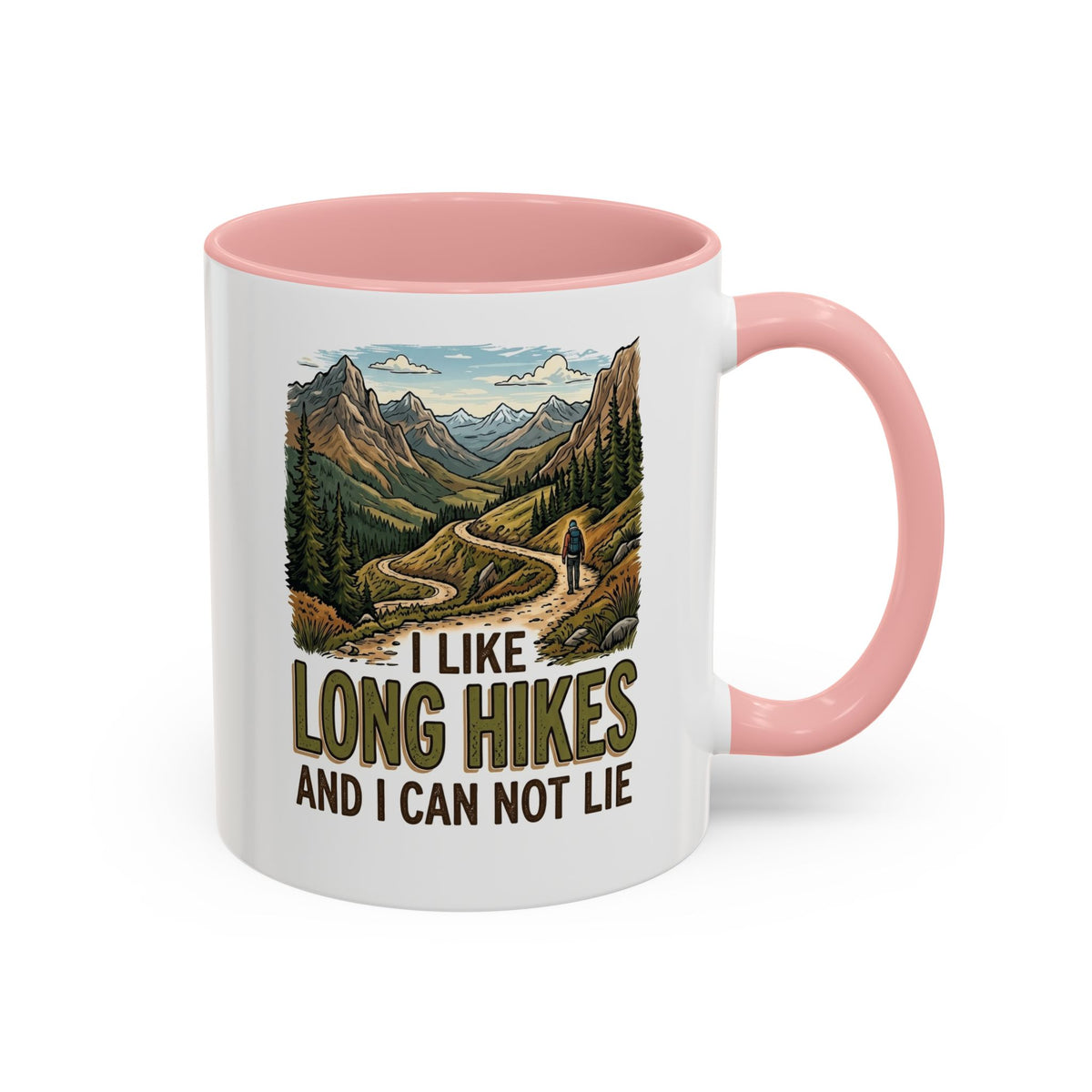 I like long hikes and and can not lie     Coffee Mug (11, 15oz)