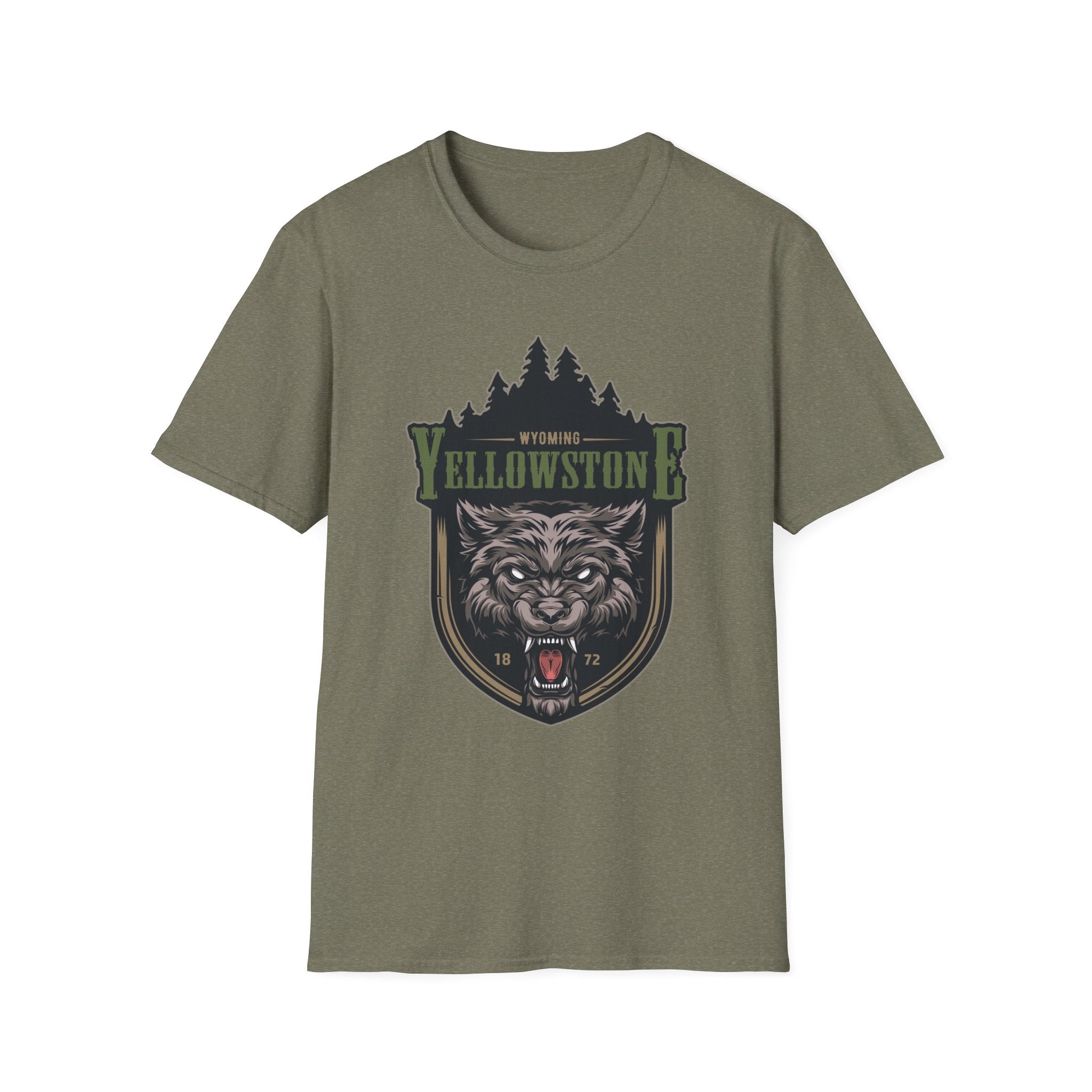 Yellowstone Wolf Adventure T-Shirt - Gildan Classic Unisex Tee