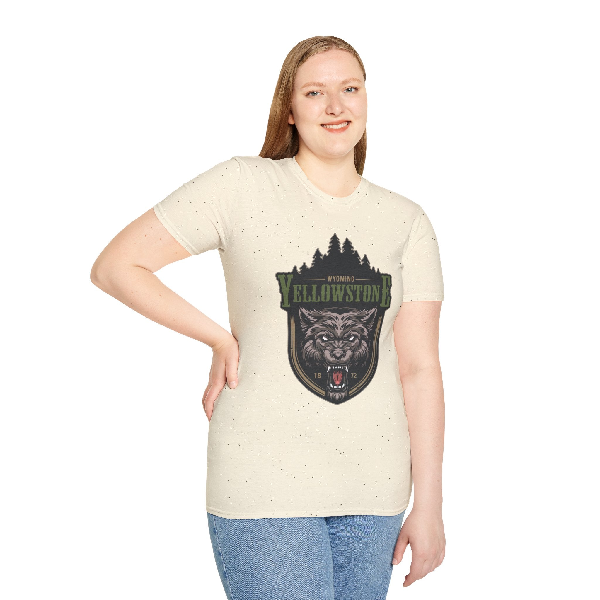 Yellowstone Wolf Adventure T-Shirt - Gildan Classic Unisex Tee