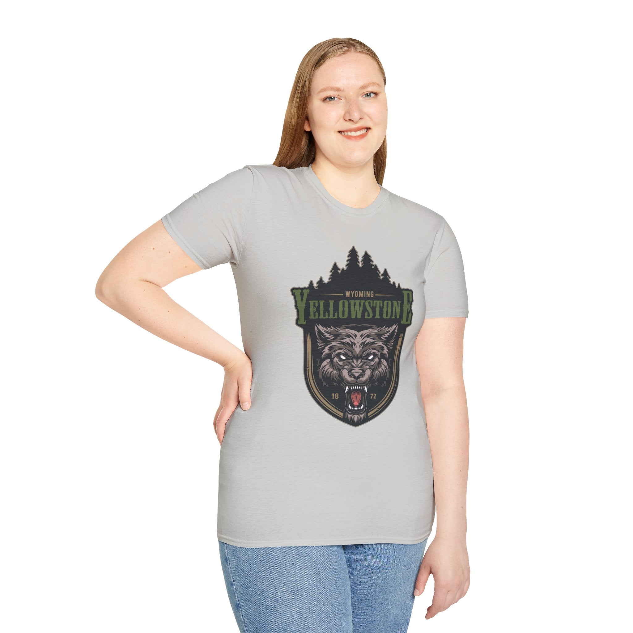 Yellowstone Wolf Adventure T-Shirt - Gildan Classic Unisex Tee