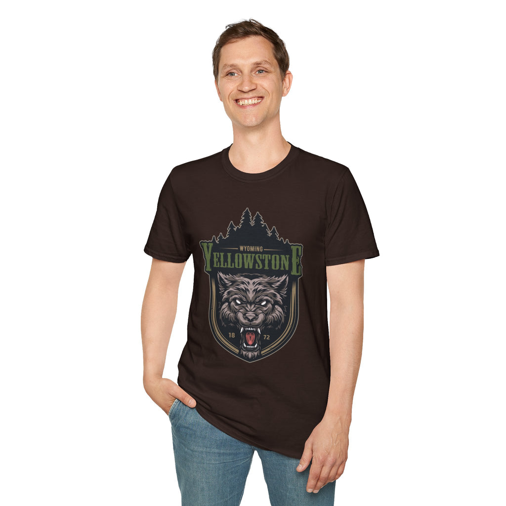 Yellowstone Wolf Adventure T-Shirt - Gildan Classic Unisex Tee