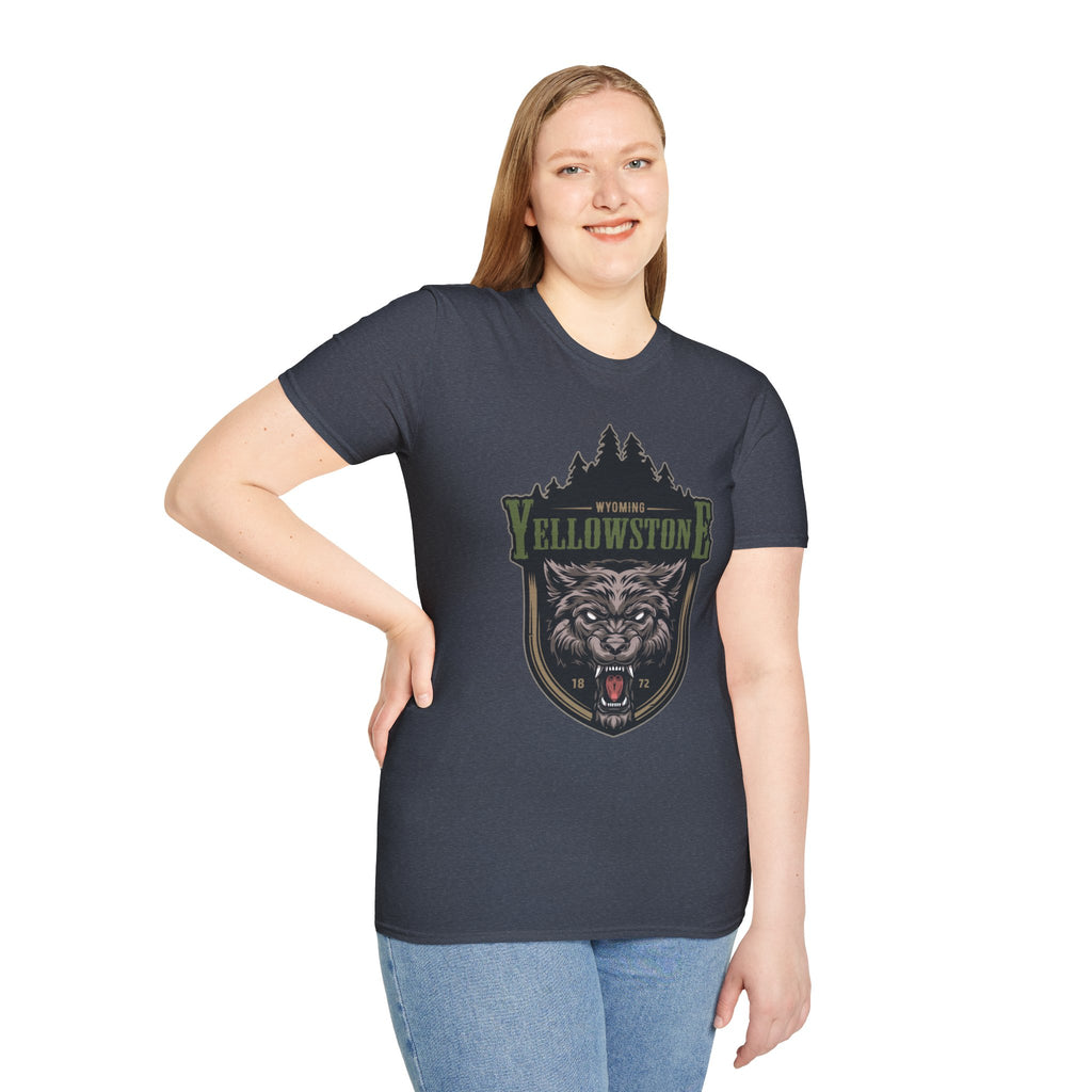 Yellowstone Wolf Adventure T-Shirt - Gildan Classic Unisex Tee