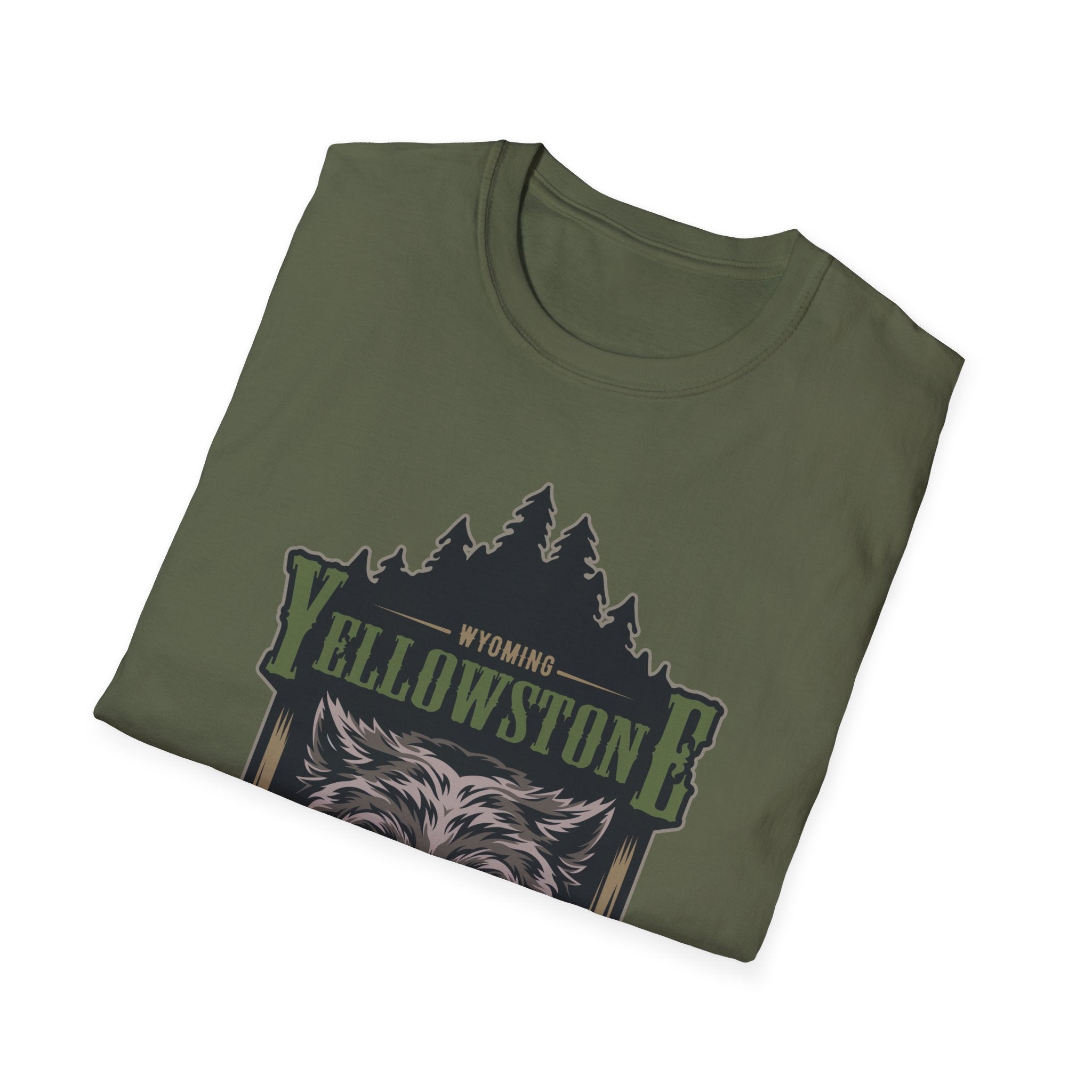 Yellowstone Wolf Adventure T-Shirt - Gildan Classic Unisex Tee