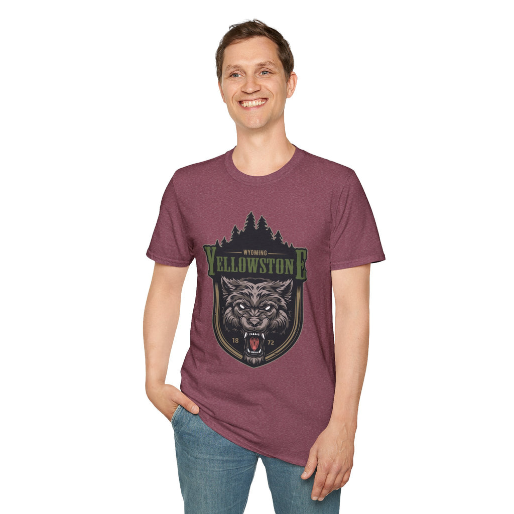Yellowstone Wolf Adventure T-Shirt - Gildan Classic Unisex Tee