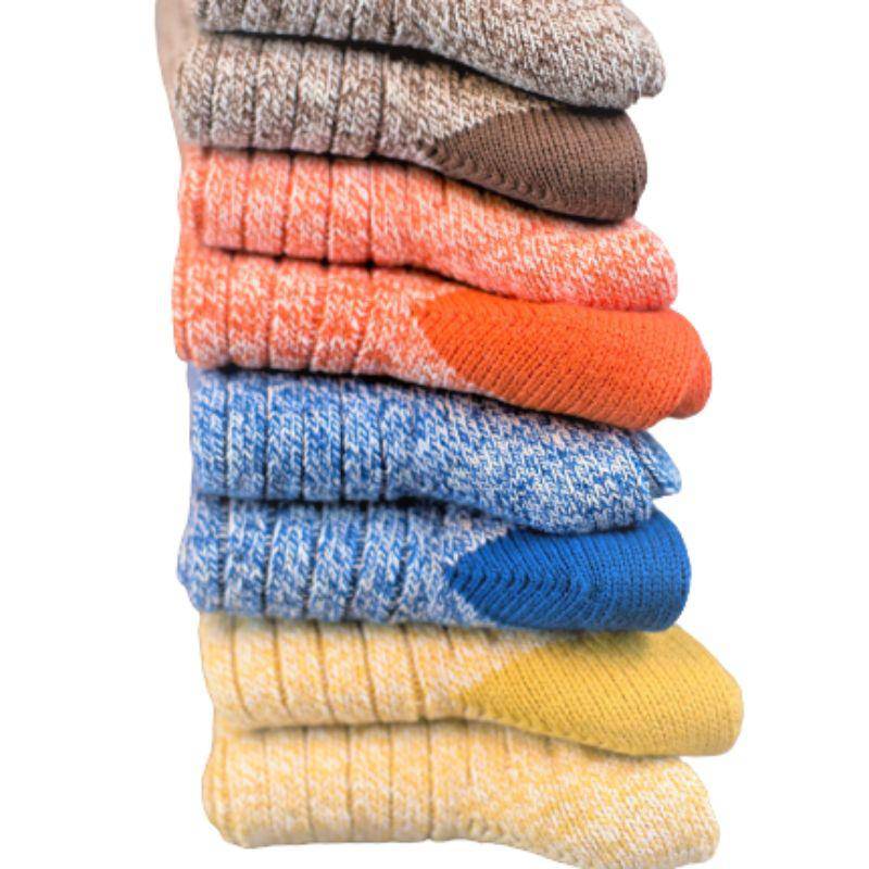 Women's Crew Socks for Hiking, Biking, Camping in Comfortable Cotton