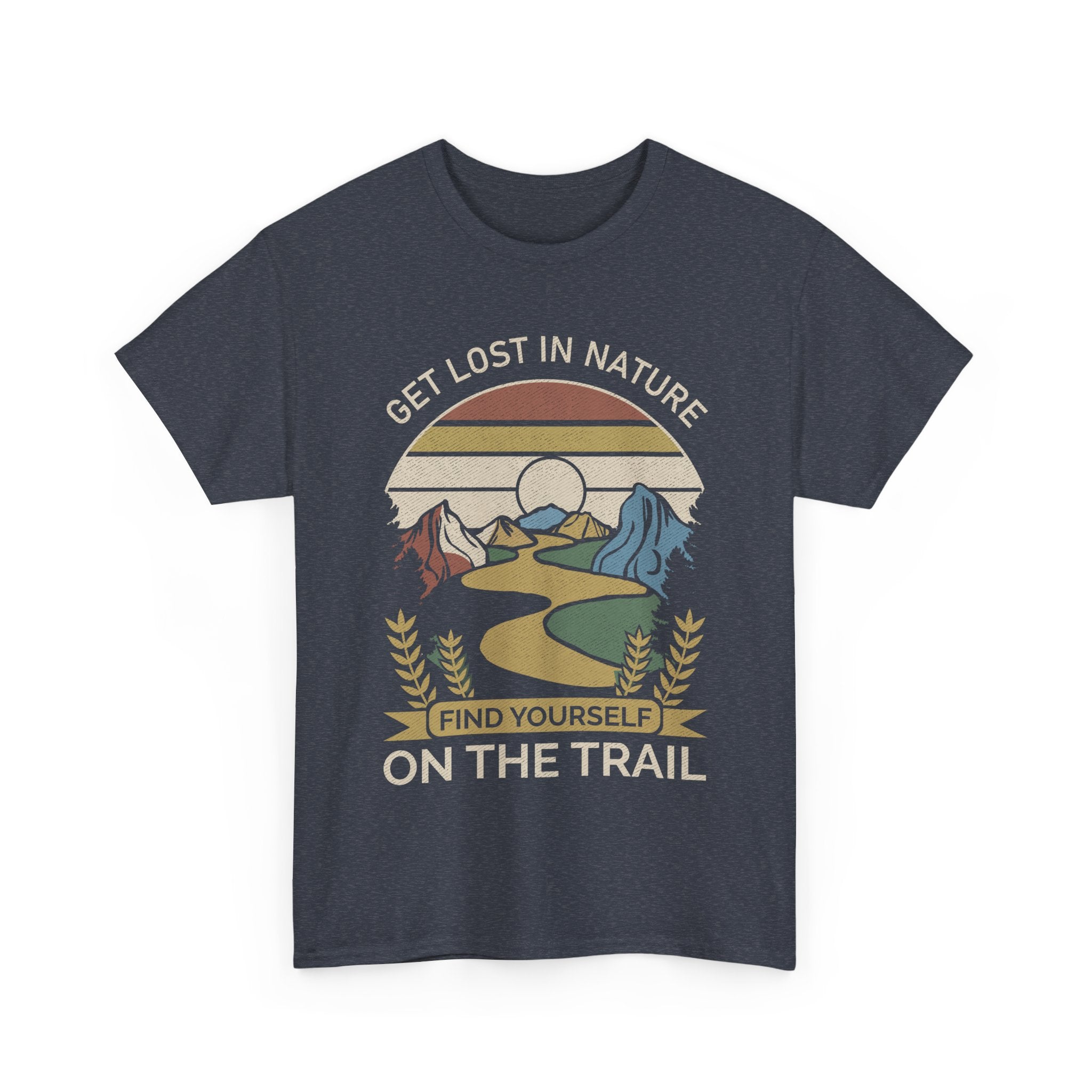 Adventure Seeker Tee | Get Lost in Nature Find Yourself On the Trail - Gildan Unisex Heavy Weight Tee