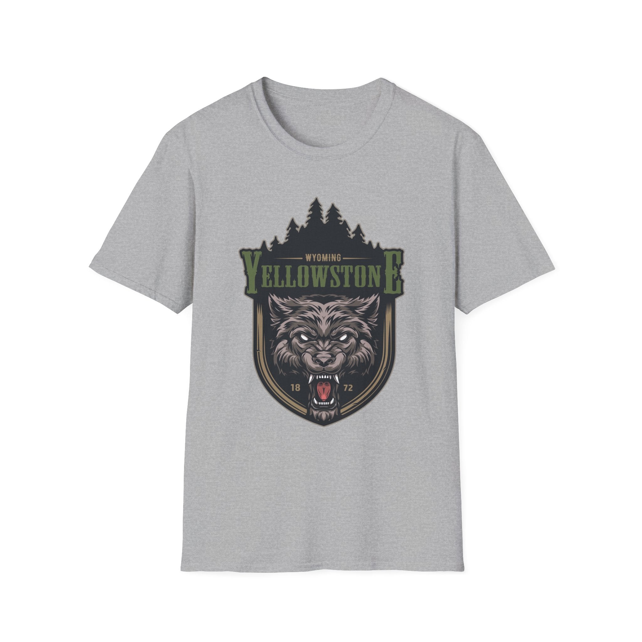 Yellowstone Wolf Adventure T-Shirt - Gildan Classic Unisex Tee