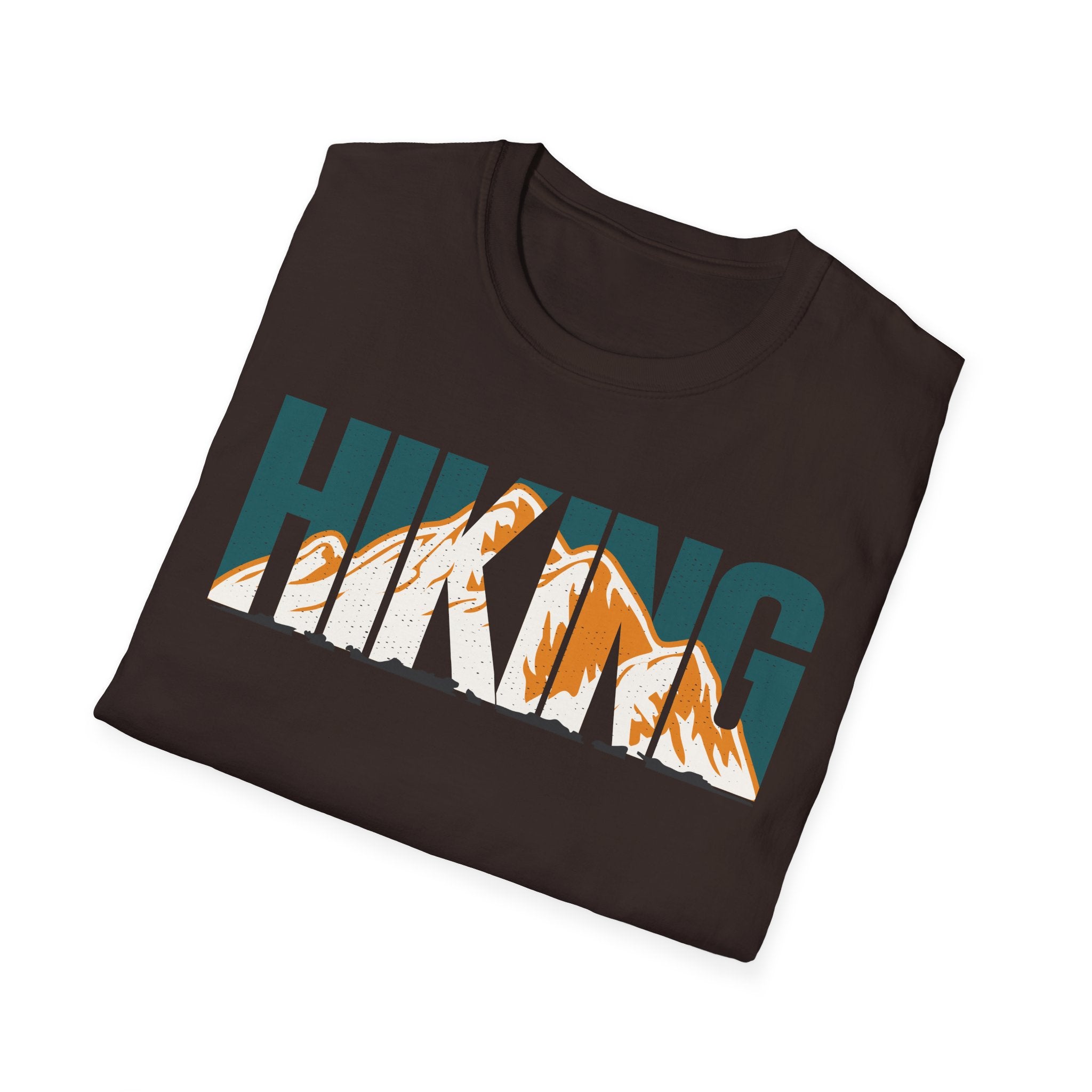 Mountain Hiking Unisex Softstyle T-Shirt | Gildan Light Weight Tee