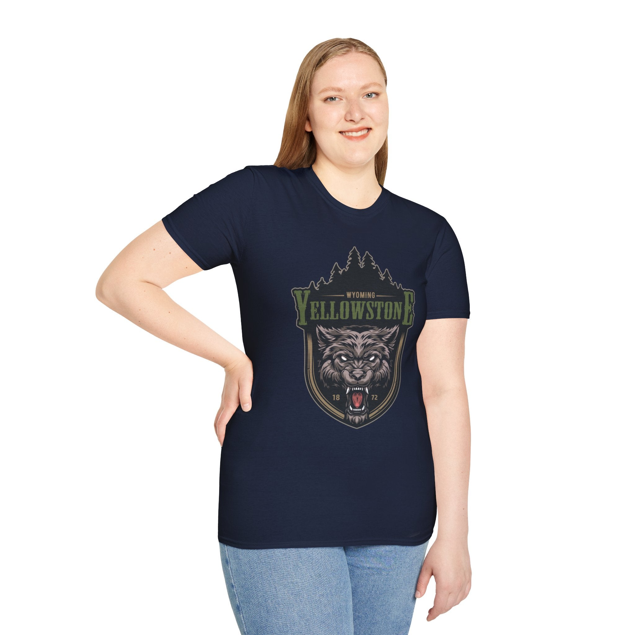 Yellowstone Wolf Adventure T-Shirt - Gildan Classic Unisex Tee