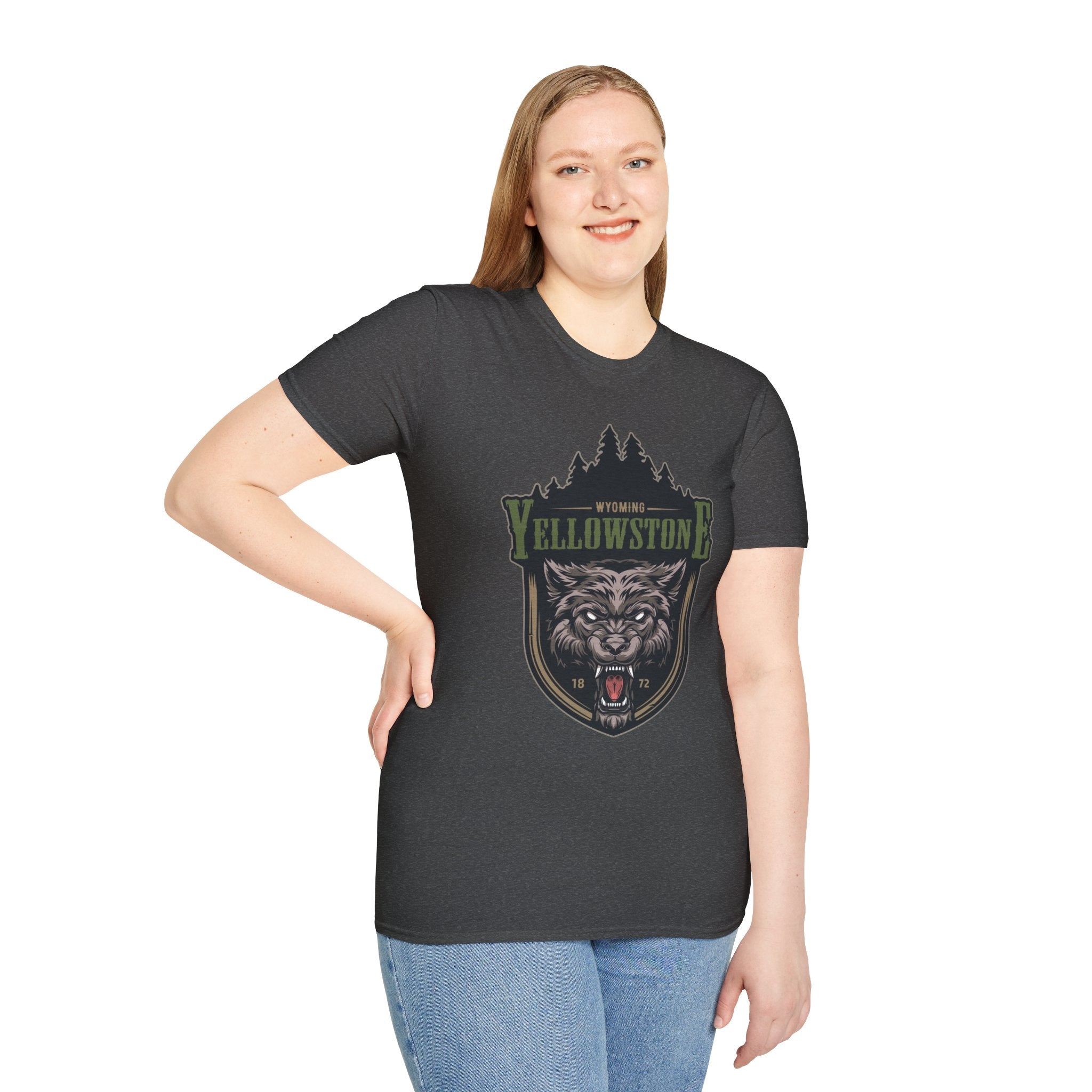 Yellowstone Wolf Adventure T-Shirt - Gildan Classic Unisex Tee