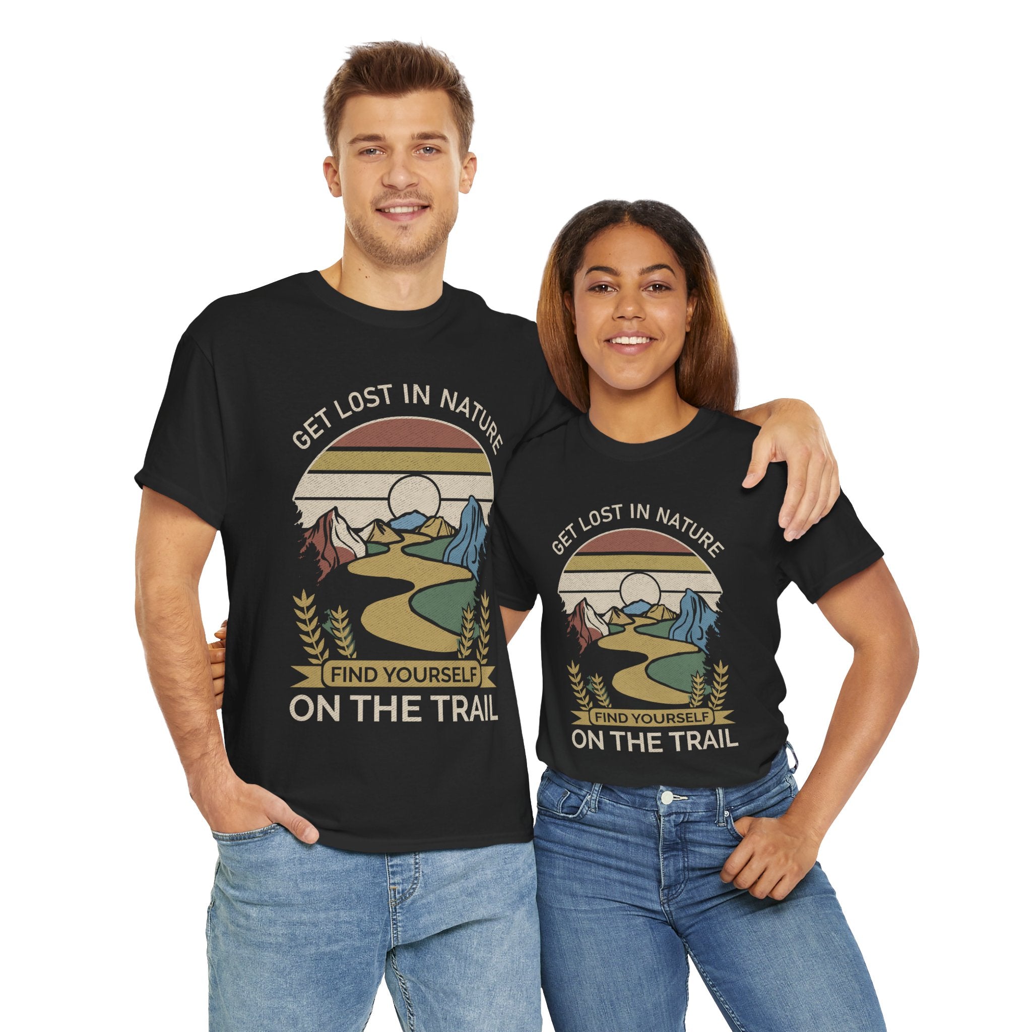 Adventure Seeker Tee | Get Lost in Nature Find Yourself On the Trail - Gildan Unisex Heavy Weight Tee