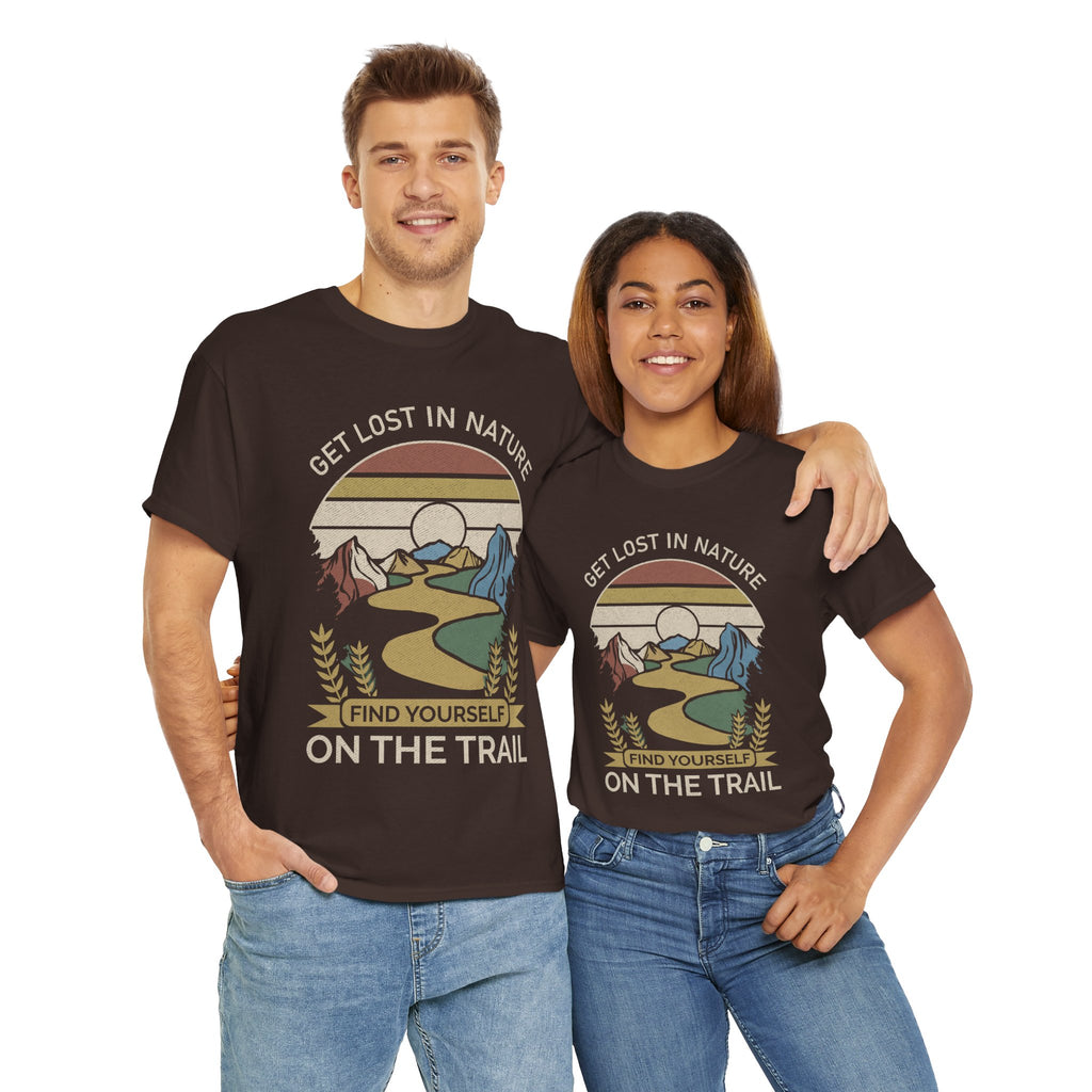 Adventure Seeker Tee | Get Lost in Nature Find Yourself On the Trail - Gildan Unisex Heavy Weight Tee