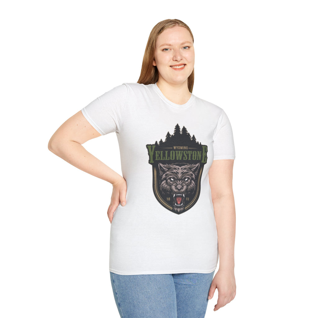 Yellowstone Wolf Adventure T-Shirt - Gildan Classic Unisex Tee