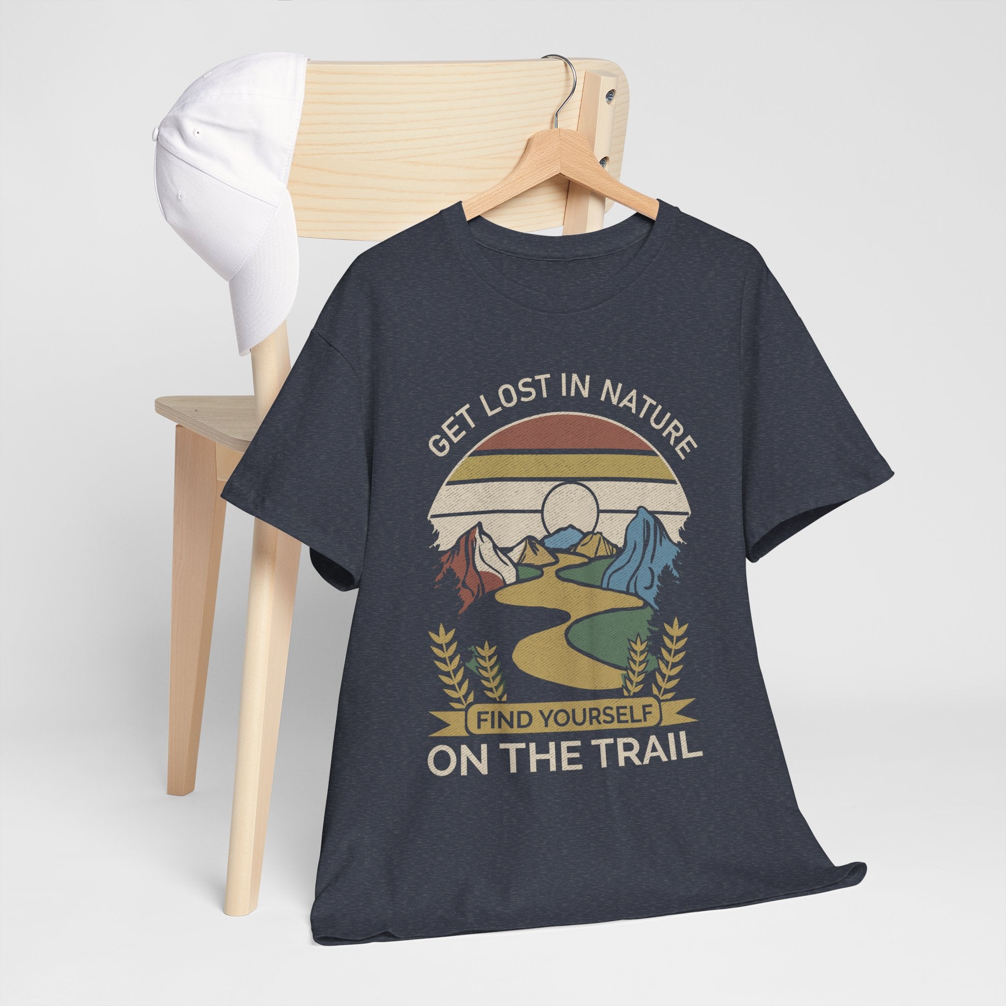 Adventure Seeker Tee | Get Lost in Nature Find Yourself On the Trail - Gildan Unisex Heavy Weight Tee