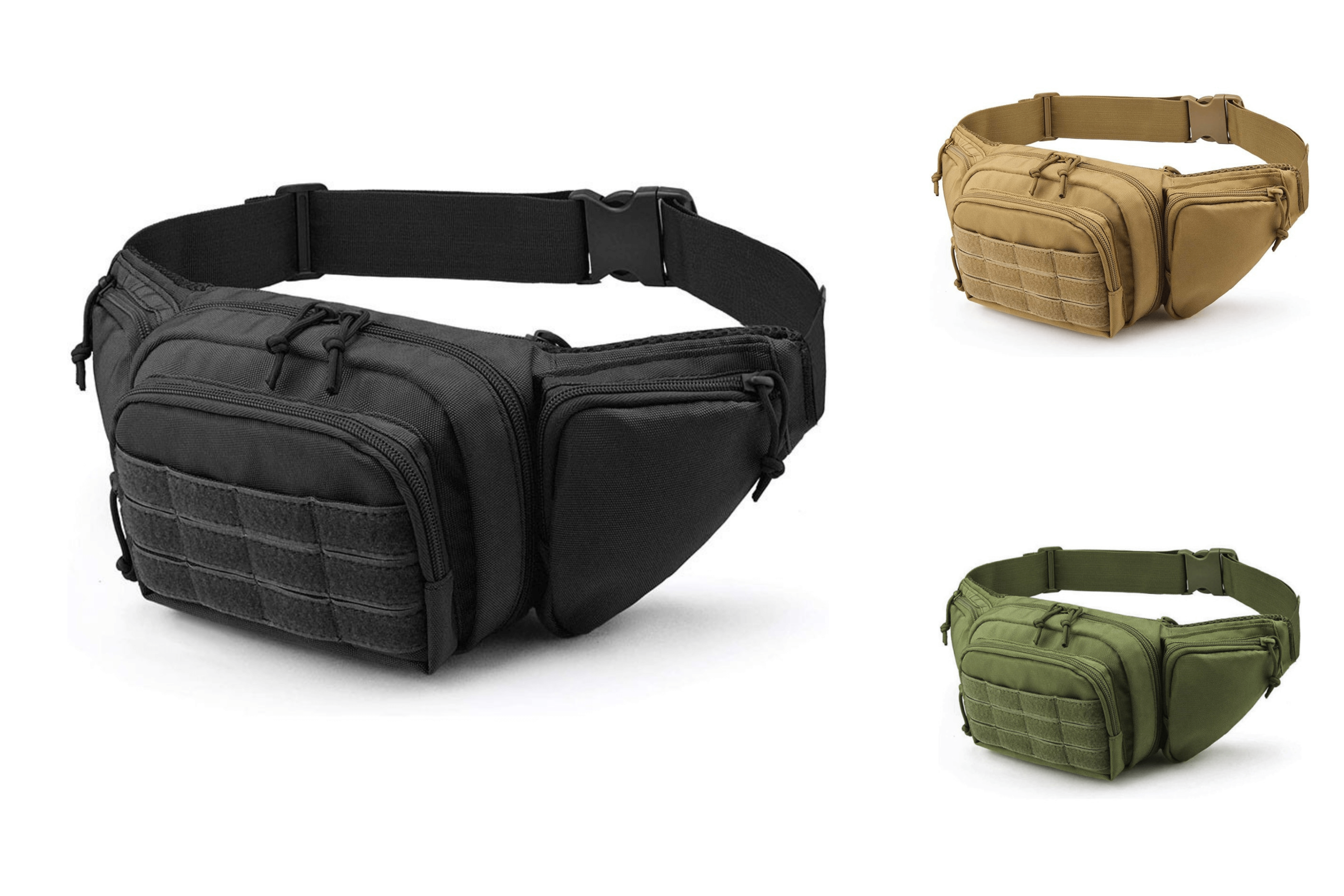 JupiterGear Tactical Military Fanny Pack Waist Bag & MOLLE EDC Pouch