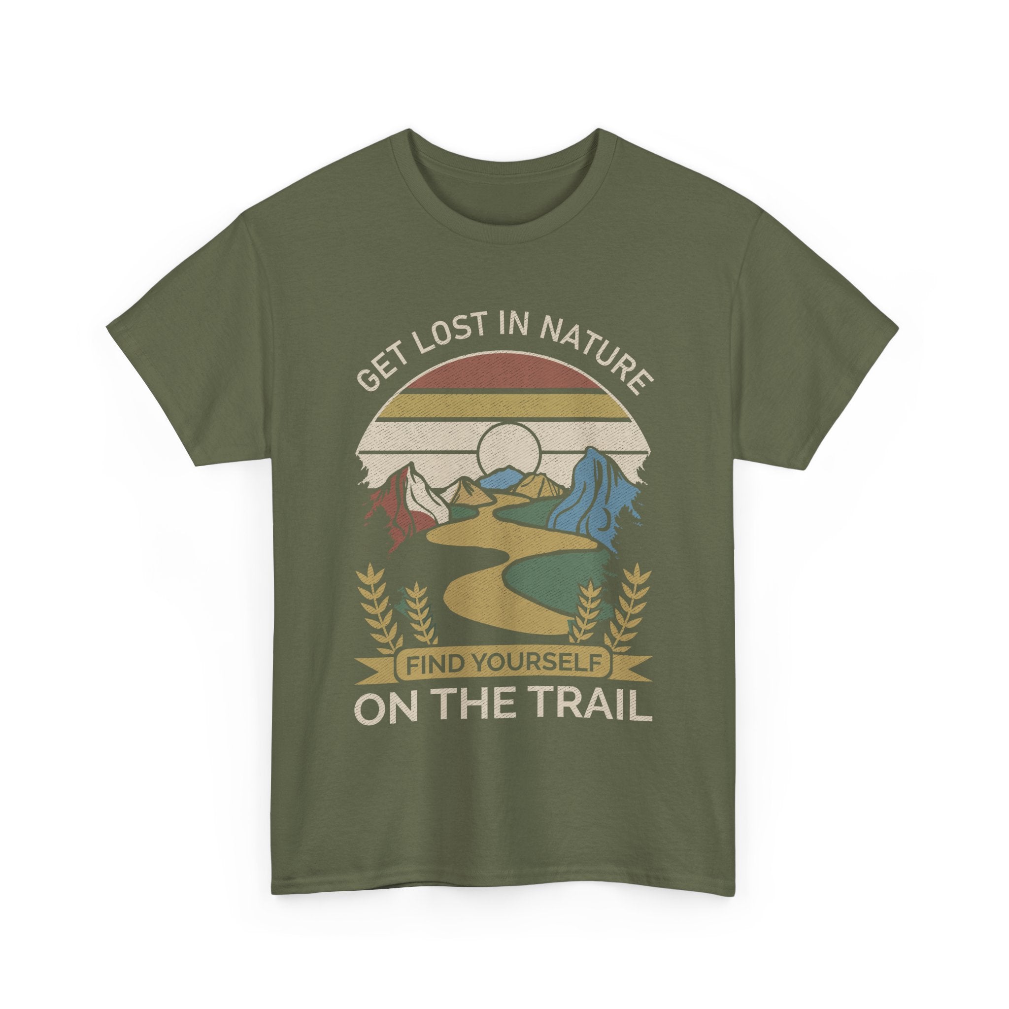 Adventure Seeker Tee | Get Lost in Nature Find Yourself On the Trail - Gildan Unisex Heavy Weight Tee
