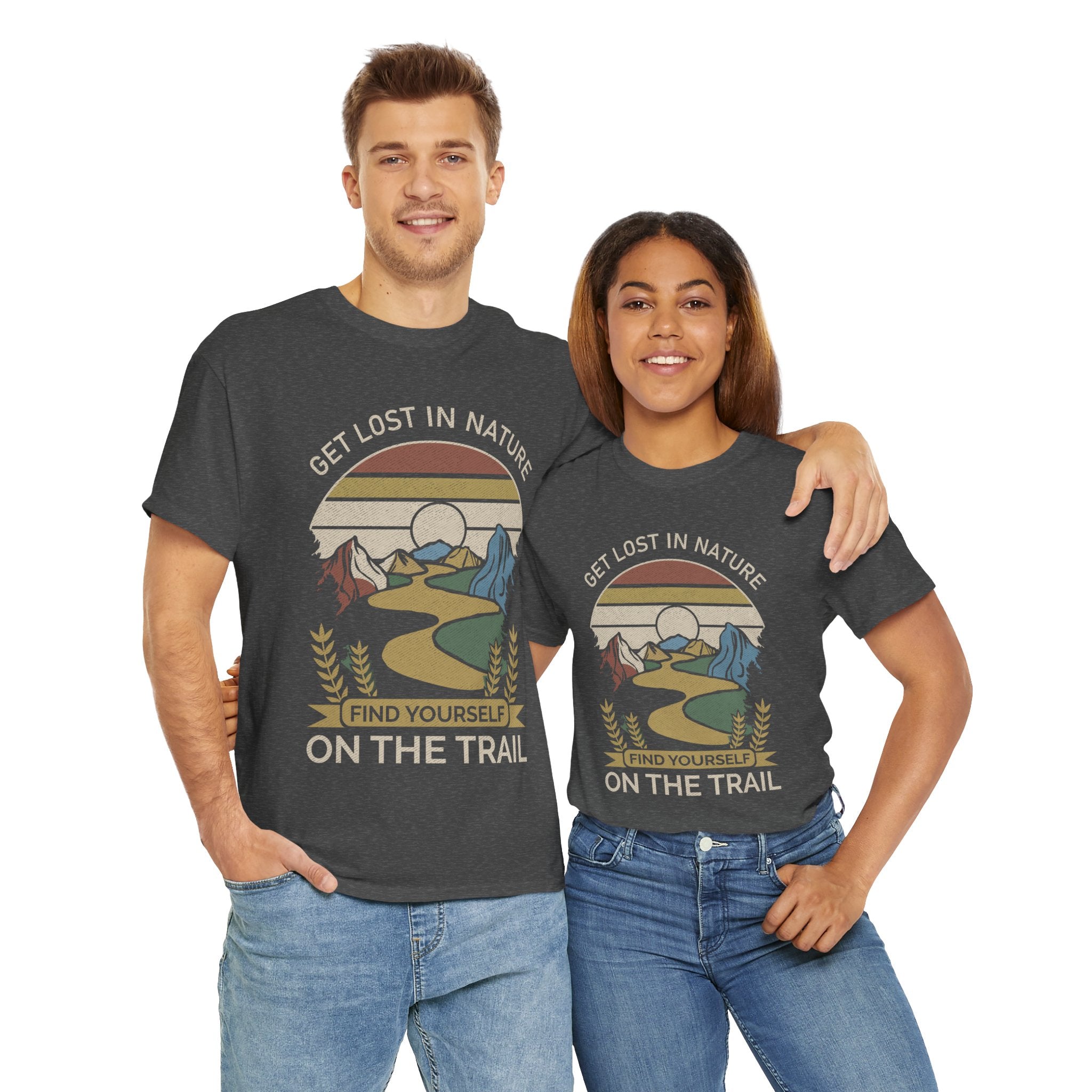 Adventure Seeker Tee | Get Lost in Nature Find Yourself On the Trail - Gildan Unisex Heavy Weight Tee