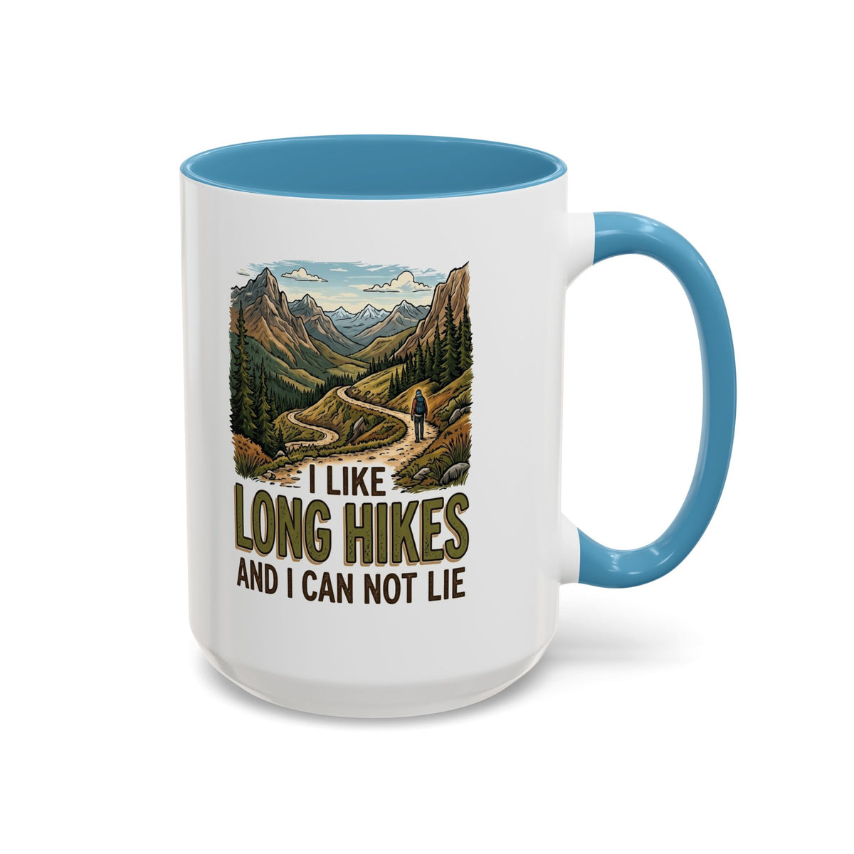 I like long hikes and and can not lie     Coffee Mug (11, 15oz)