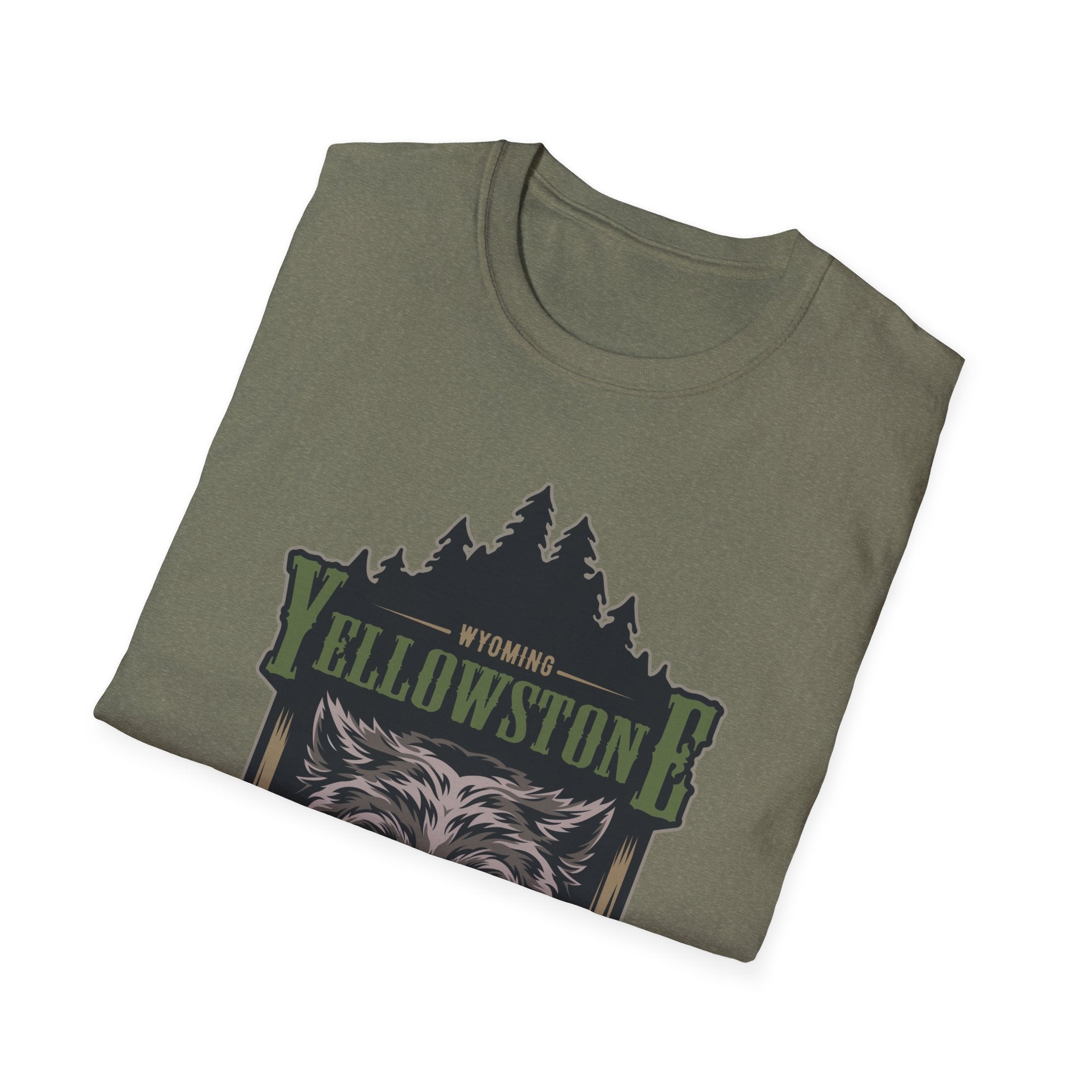 Yellowstone Wolf Adventure T-Shirt - Gildan Classic Unisex Tee