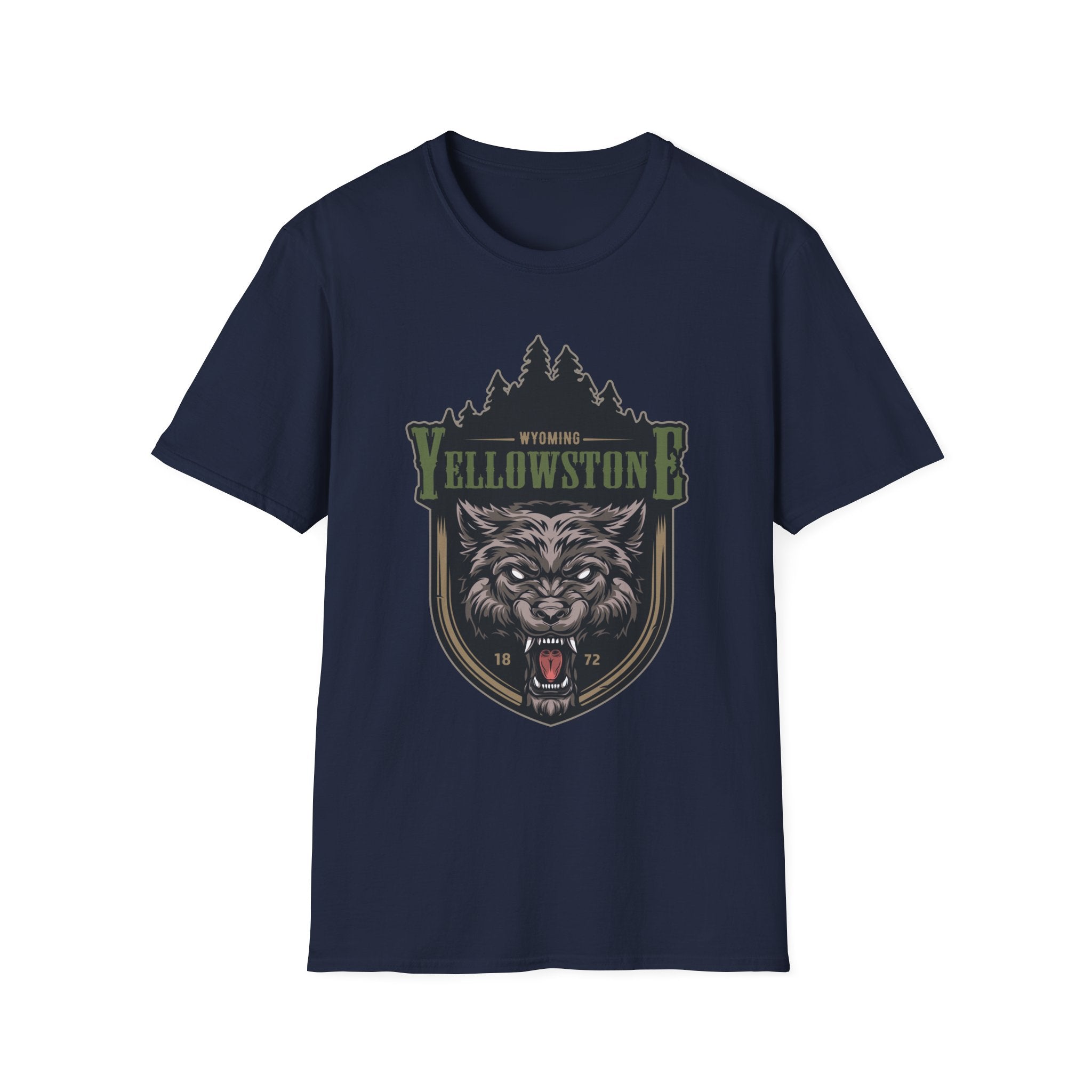 Yellowstone Wolf Adventure T-Shirt - Gildan Classic Unisex Tee
