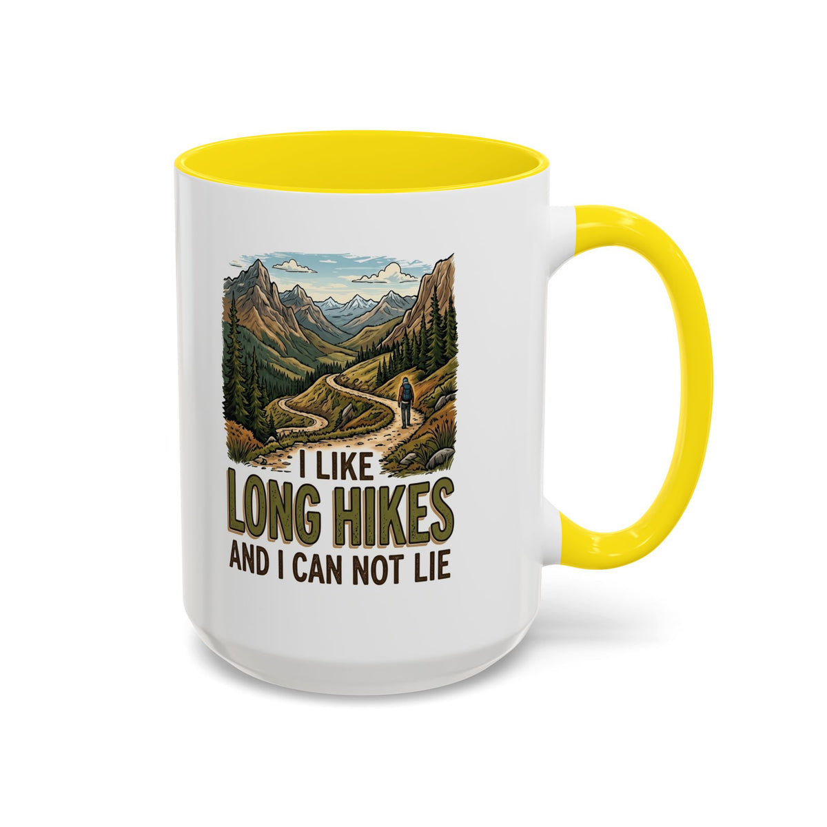 I like long hikes and and can not lie     Coffee Mug (11, 15oz)