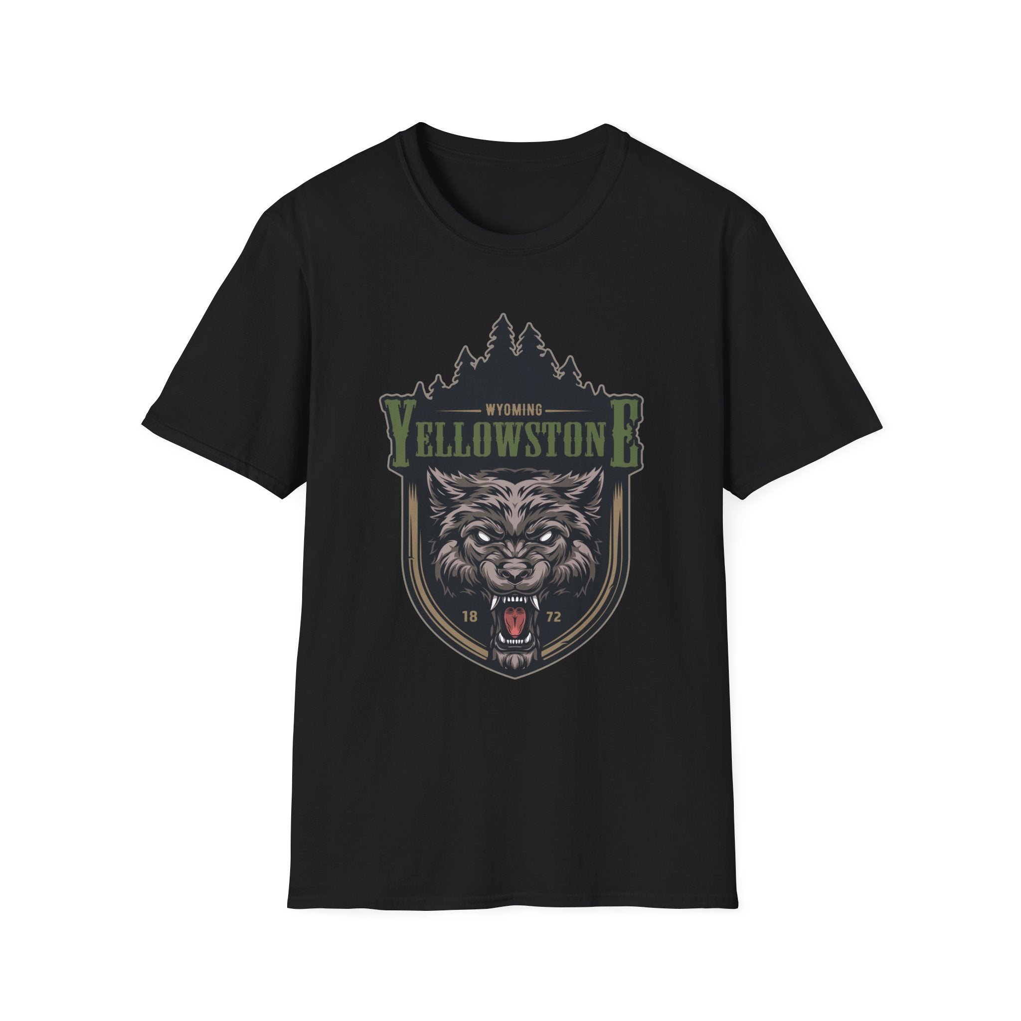 Yellowstone Wolf Adventure T-Shirt - Gildan Classic Unisex Tee
