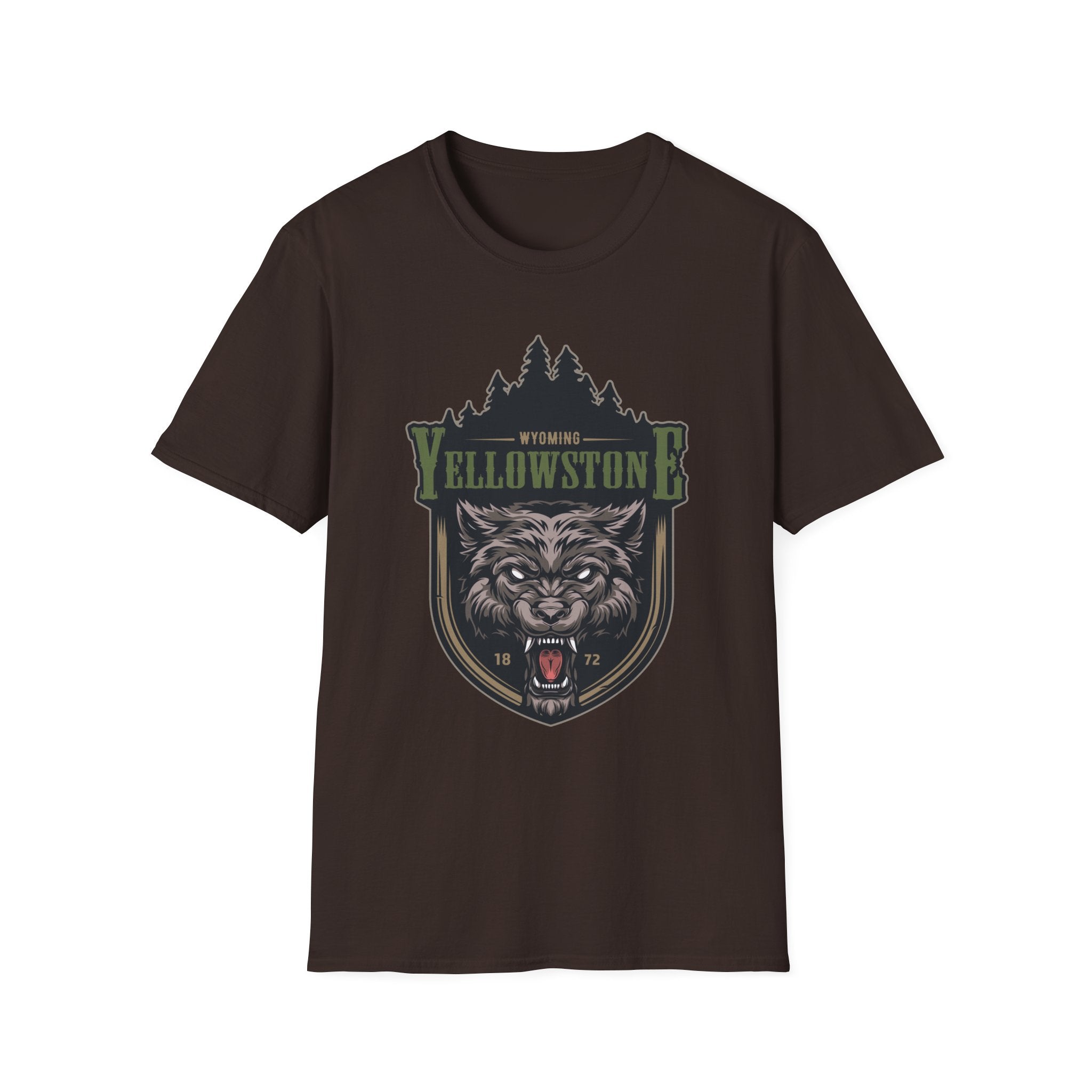 Yellowstone Wolf Adventure T-Shirt - Gildan Classic Unisex Tee