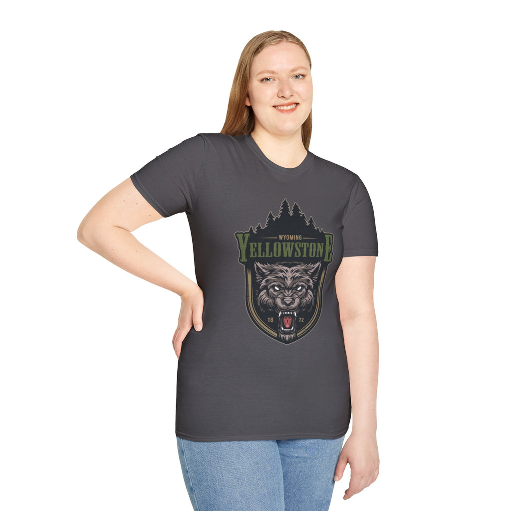Yellowstone Wolf Adventure T-Shirt - Gildan Classic Unisex Tee