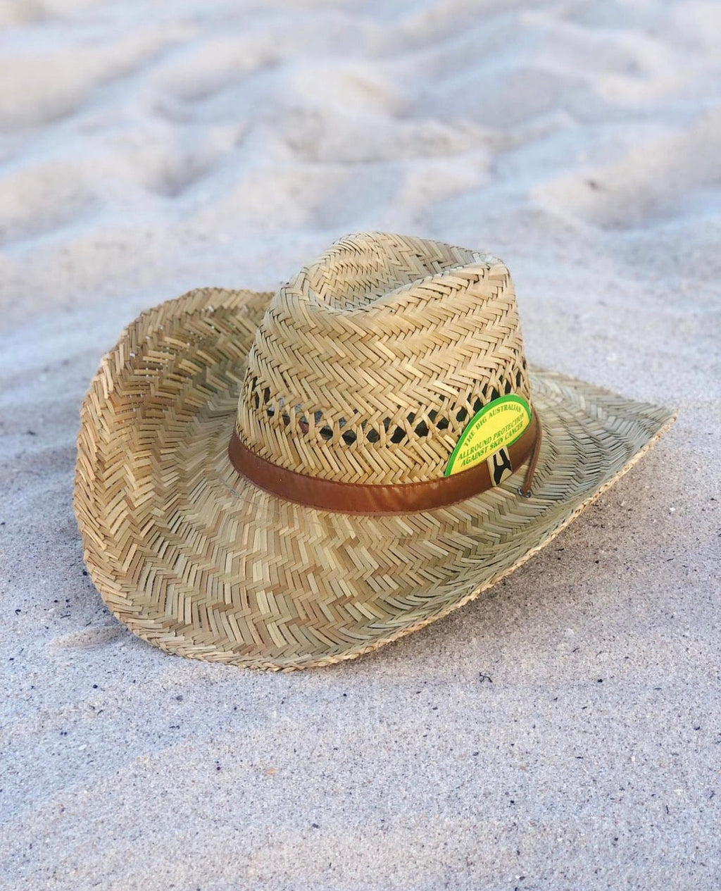 ‘Rodeo Ready’ UV Protected Natural Straw Cowboy Hat