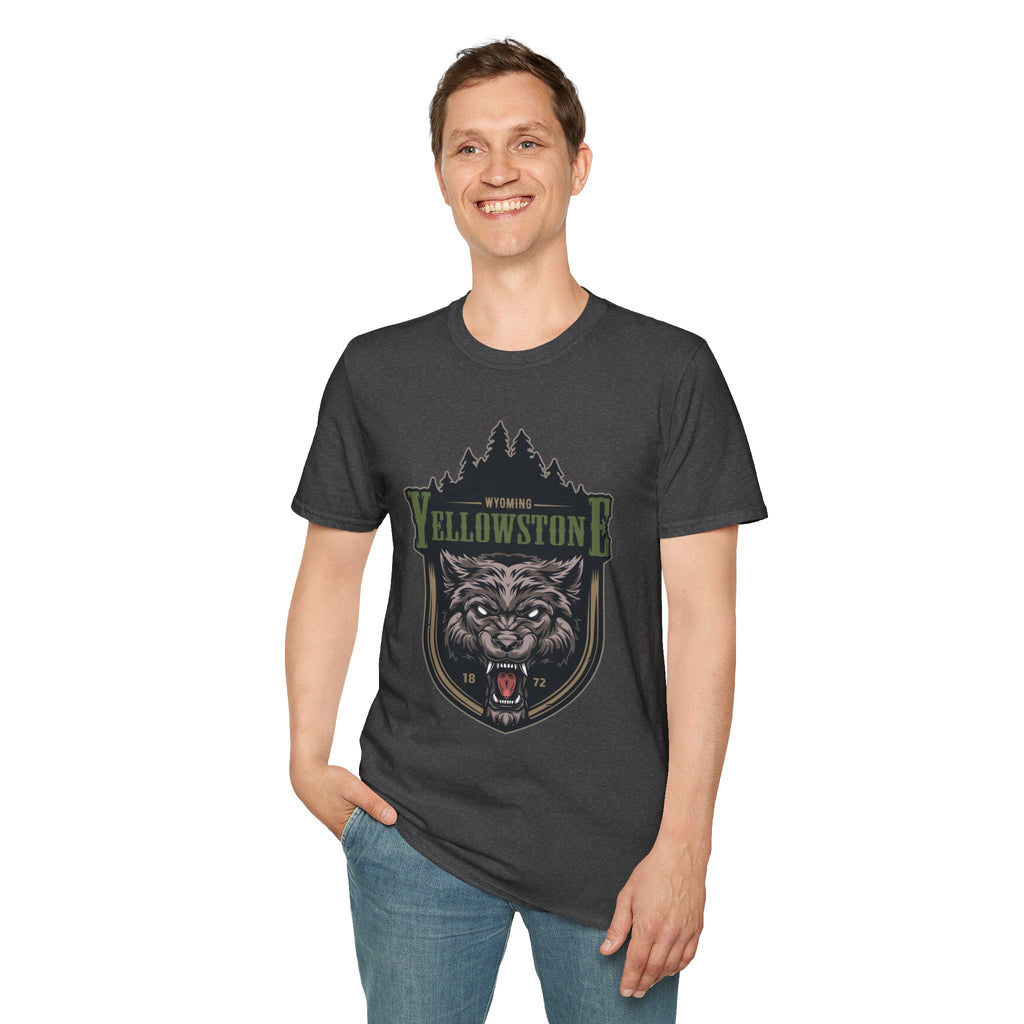 Yellowstone Wolf Adventure T-Shirt - Gildan Classic Unisex Tee