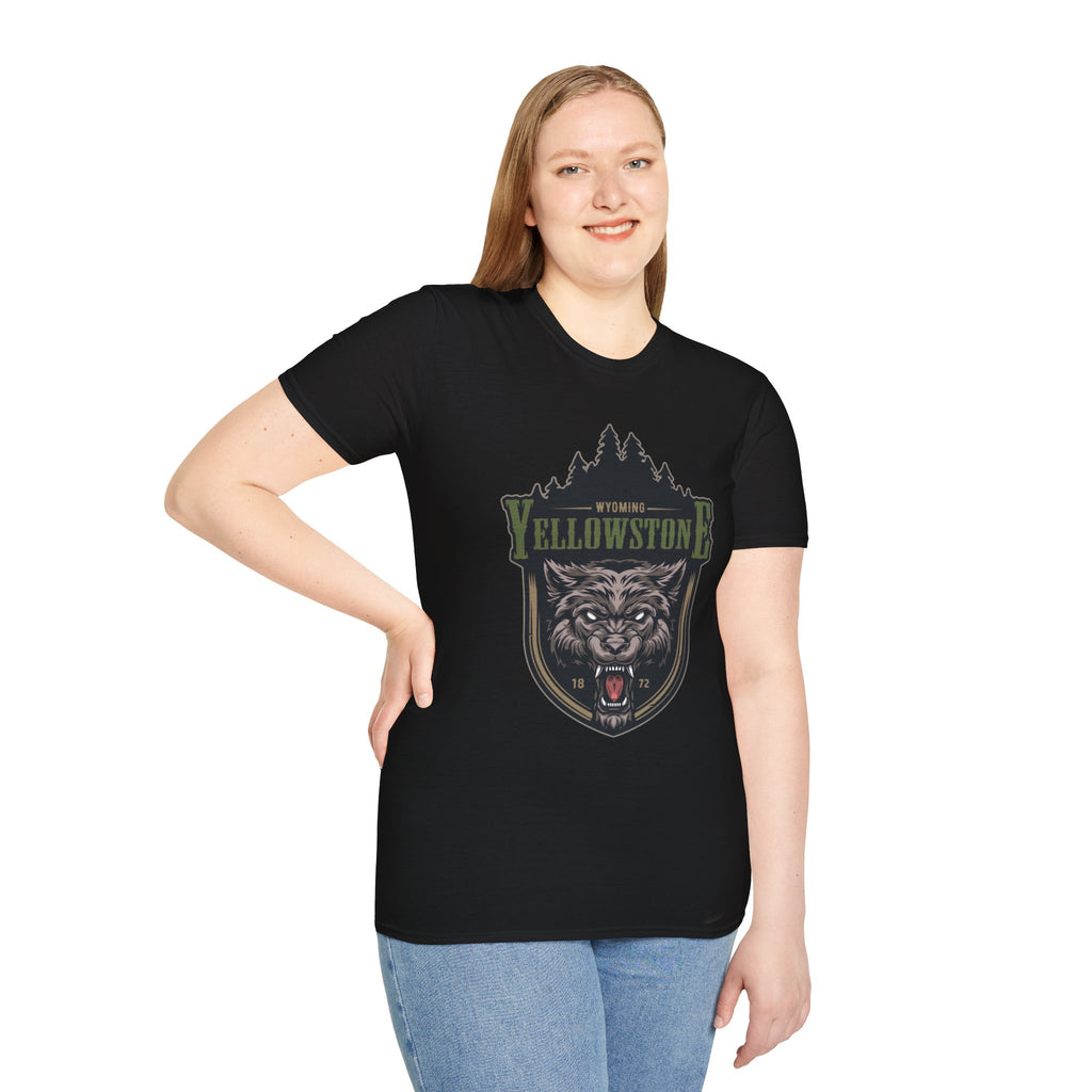 Yellowstone Wolf Adventure T-Shirt - Gildan Classic Unisex Tee