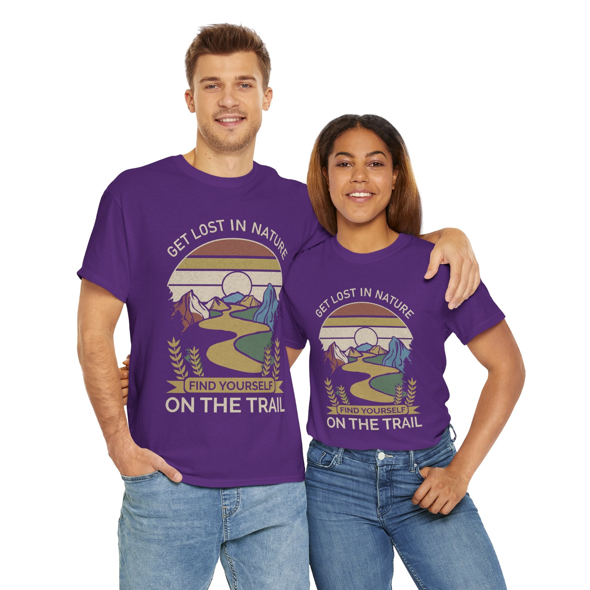 Adventure Seeker Tee | Get Lost in Nature Find Yourself On the Trail - Gildan Unisex Heavy Weight Tee