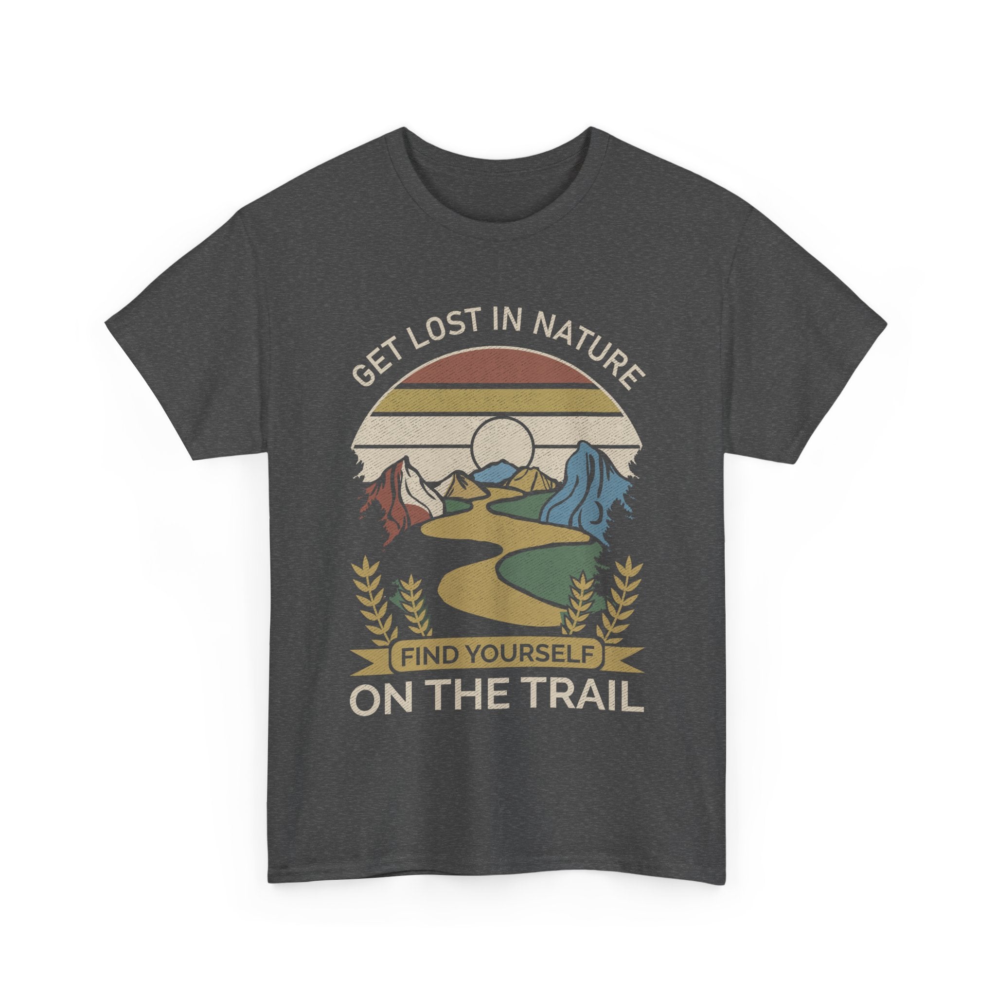 Adventure Seeker Tee | Get Lost in Nature Find Yourself On the Trail - Gildan Unisex Heavy Weight Tee