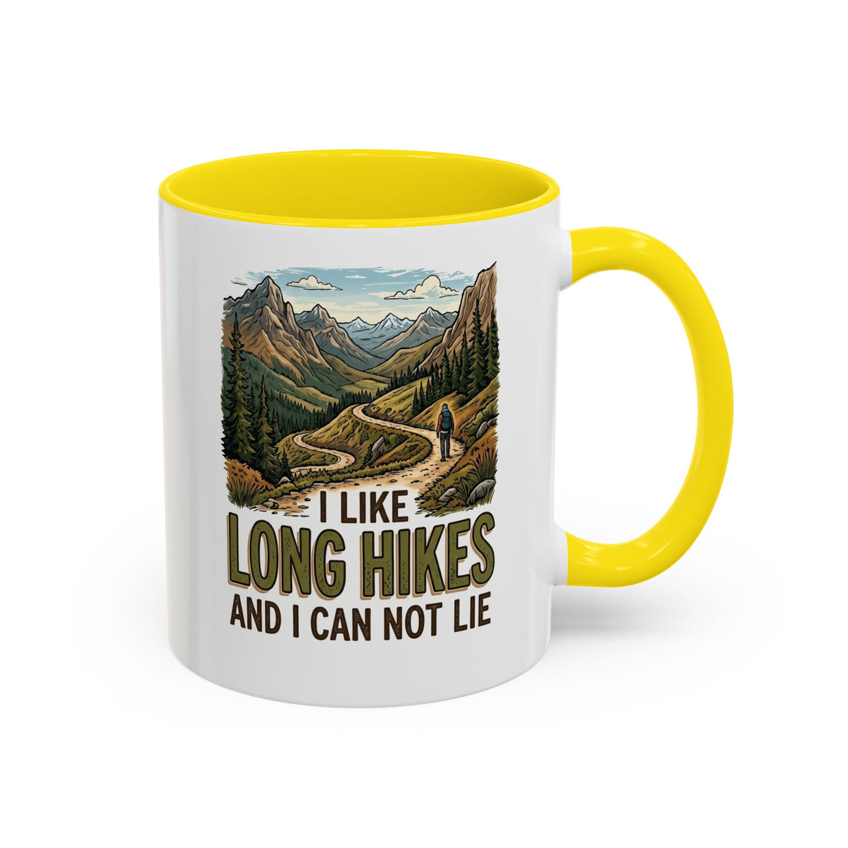 I like long hikes and and can not lie     Coffee Mug (11, 15oz)