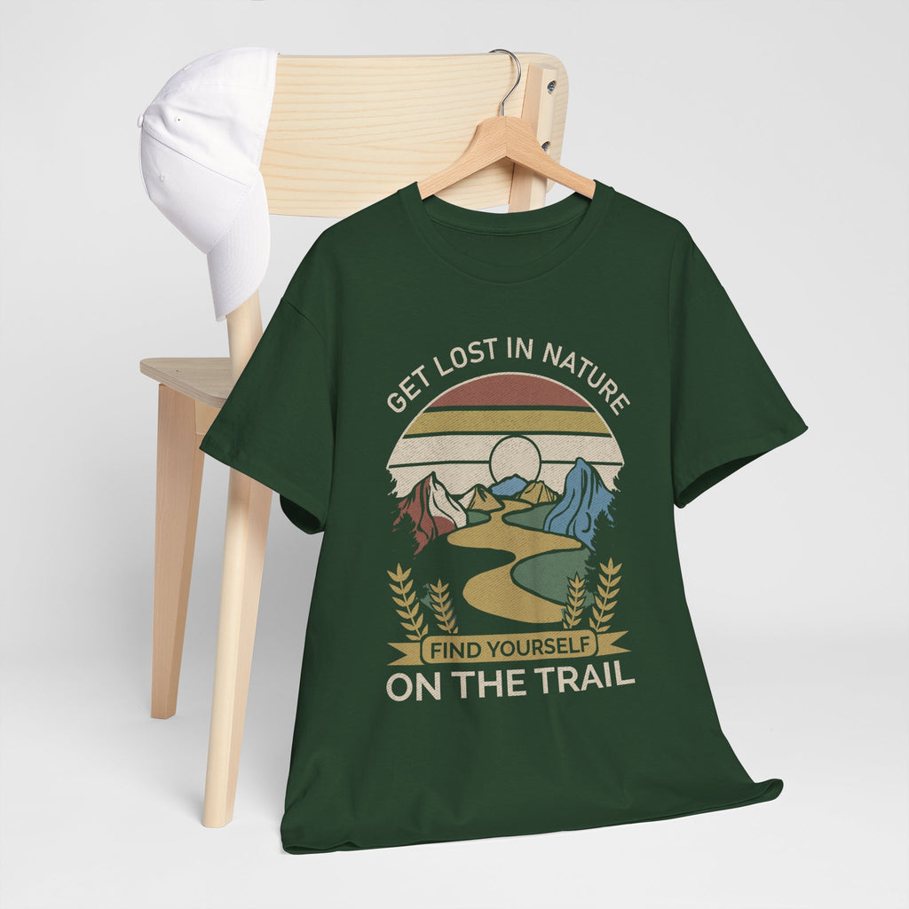 Adventure Seeker Tee | Get Lost in Nature Find Yourself On the Trail - Gildan Unisex Heavy Weight Tee