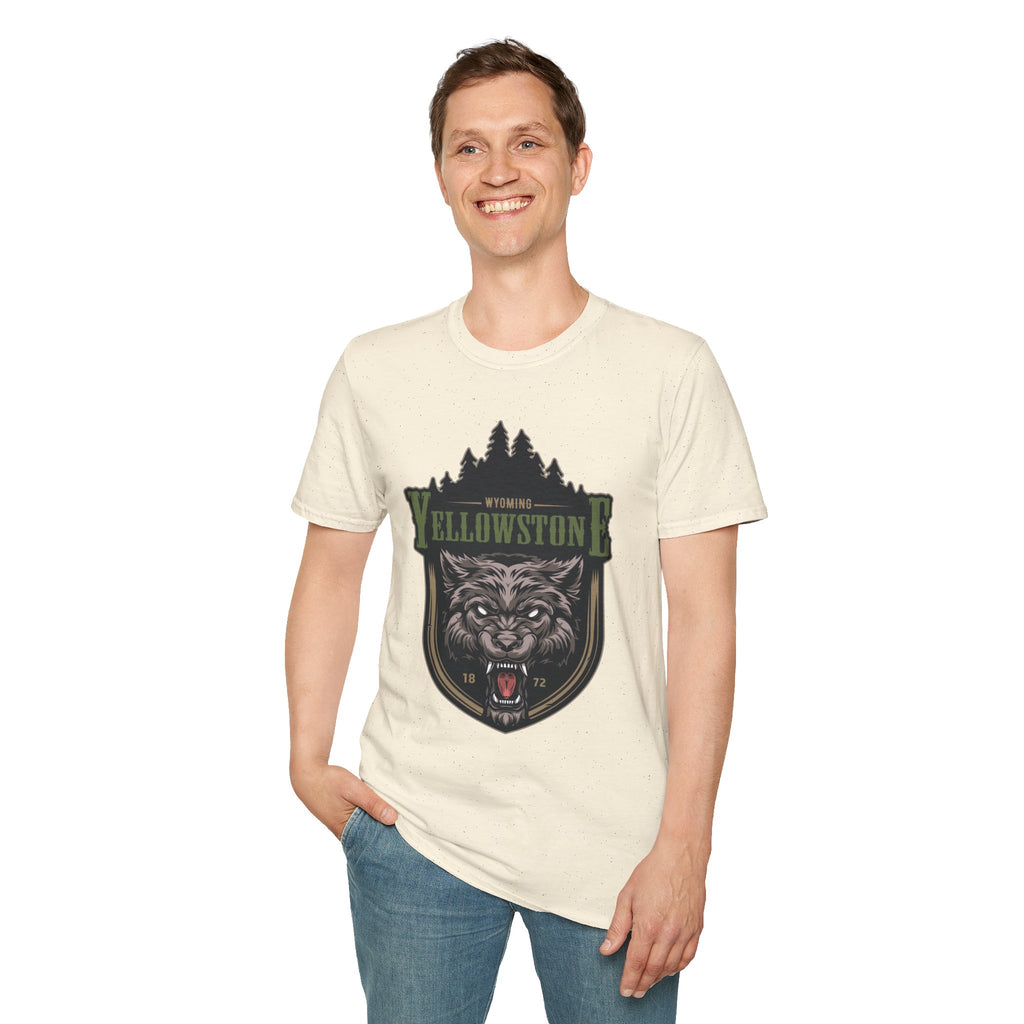 Yellowstone Wolf Adventure T-Shirt - Gildan Classic Unisex Tee