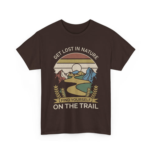 Adventure Seeker Tee | Get Lost in Nature Find Yourself On the Trail - Gildan Unisex Heavy Weight Tee