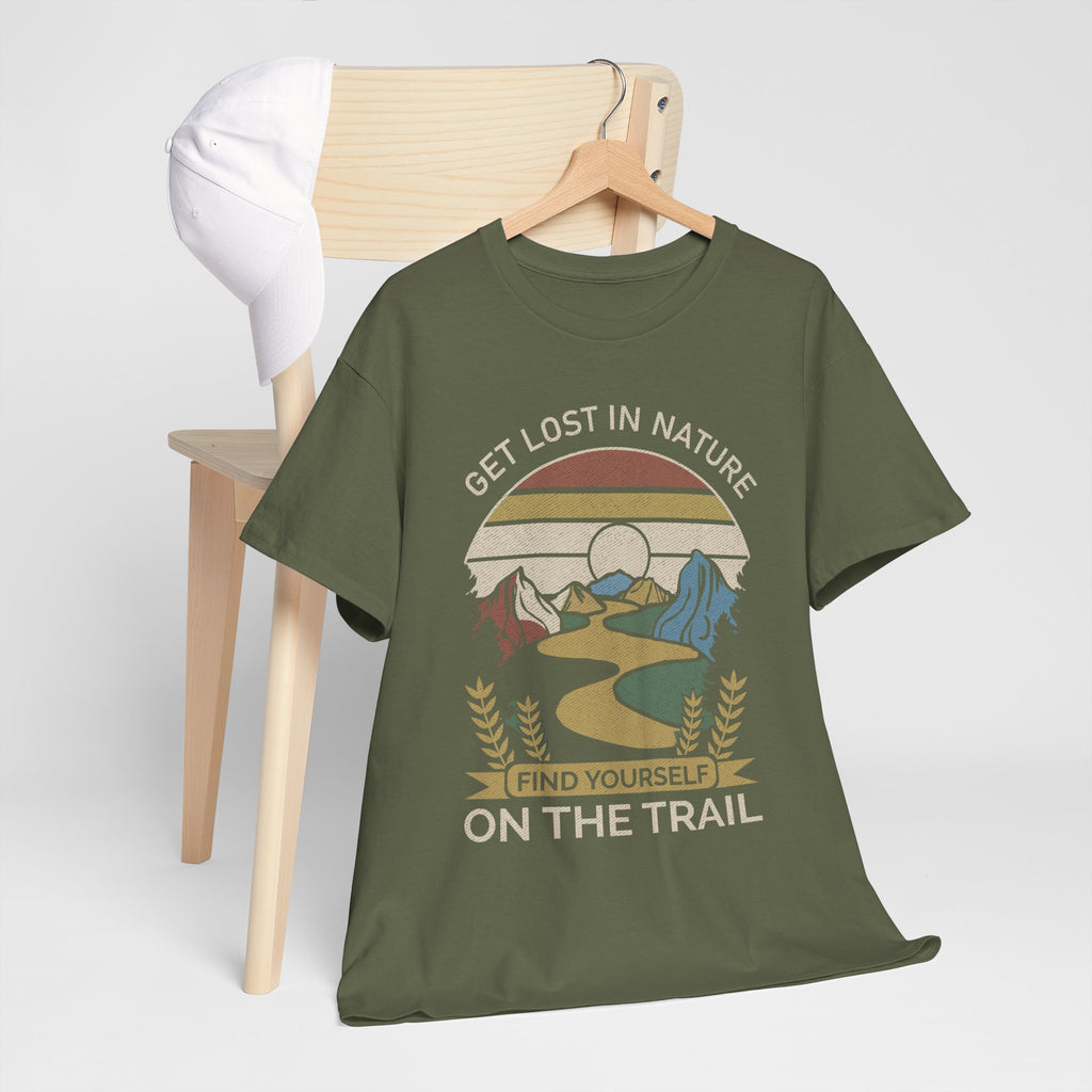 Adventure Seeker Tee | Get Lost in Nature Find Yourself On the Trail - Gildan Unisex Heavy Weight Tee