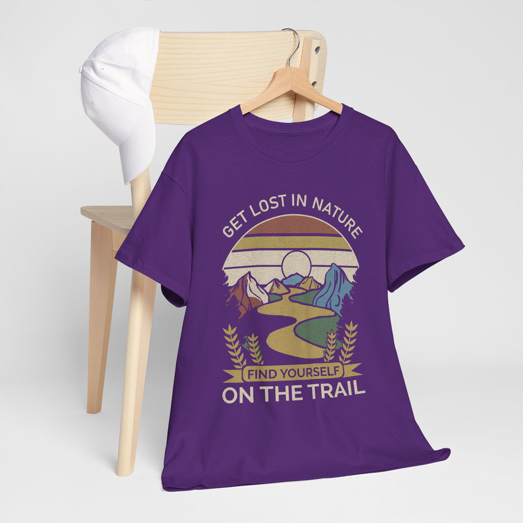 Adventure Seeker Tee | Get Lost in Nature Find Yourself On the Trail - Gildan Unisex Heavy Weight Tee